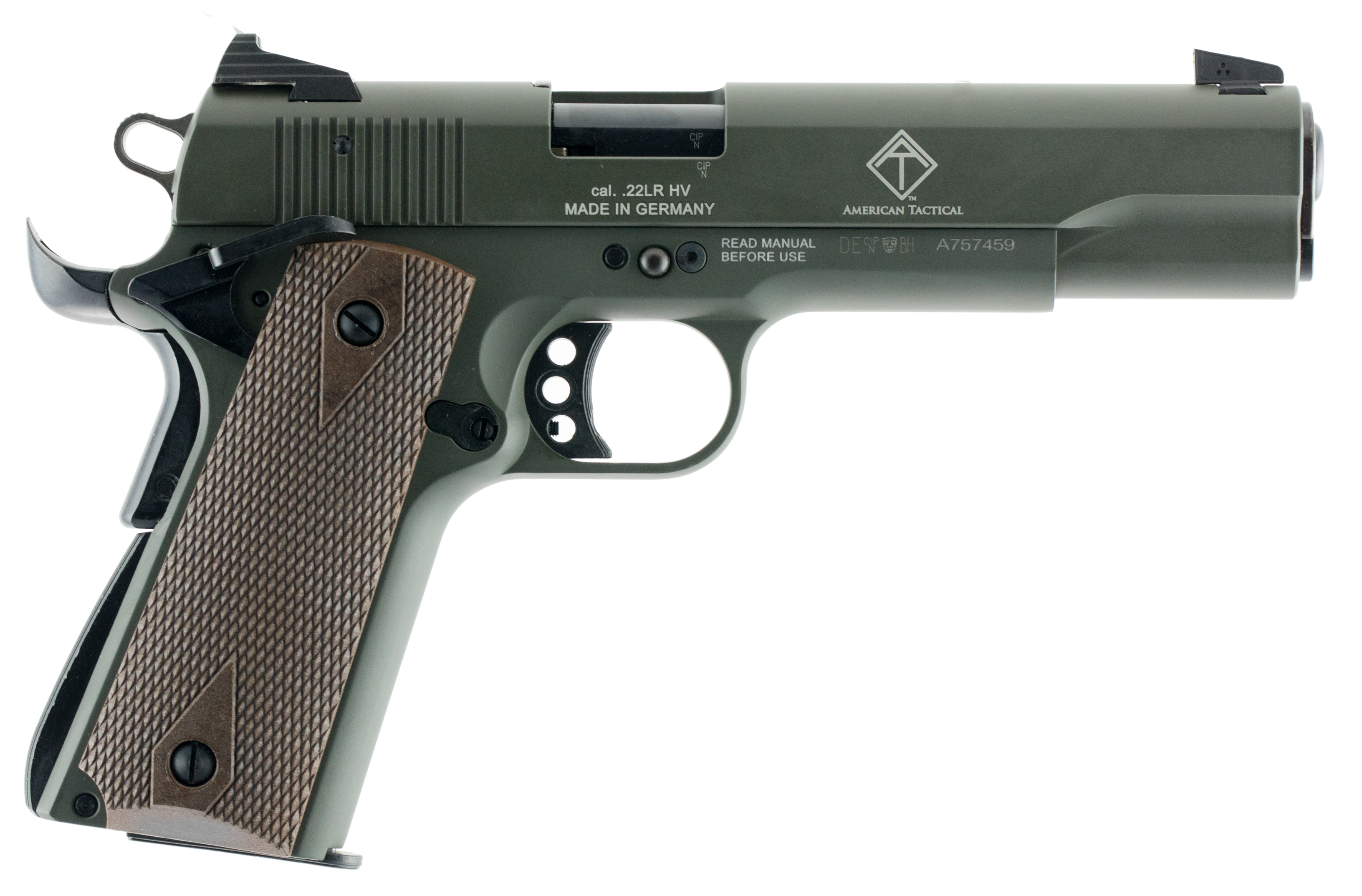 ATI GSG M1911 .22 LR Pistol Green - GERG2210M1911G
