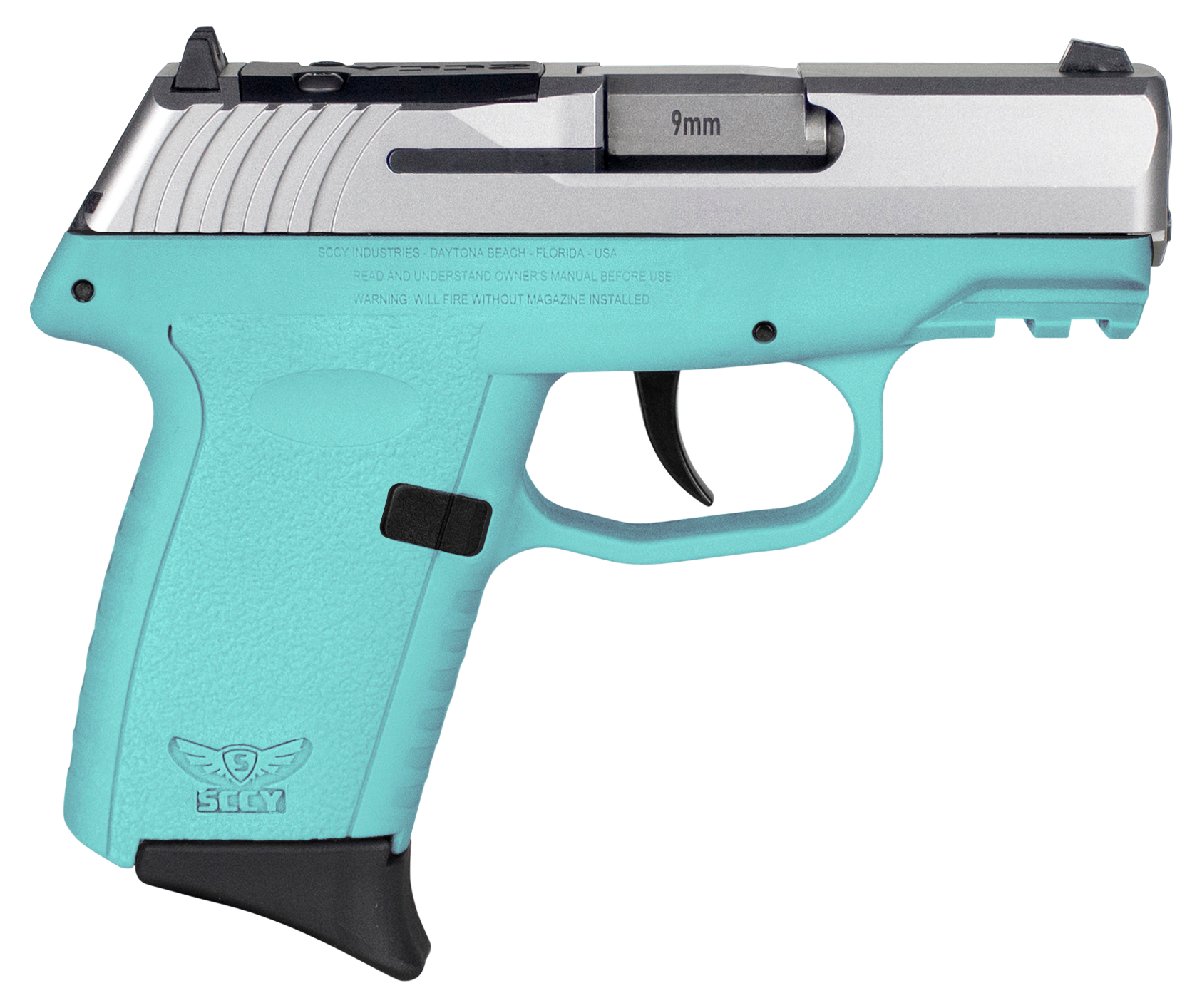 SCCY CPX-2 OR 9mm Pistol 3.1" 10rd Blue - CPX-2-TTSBRDRG3