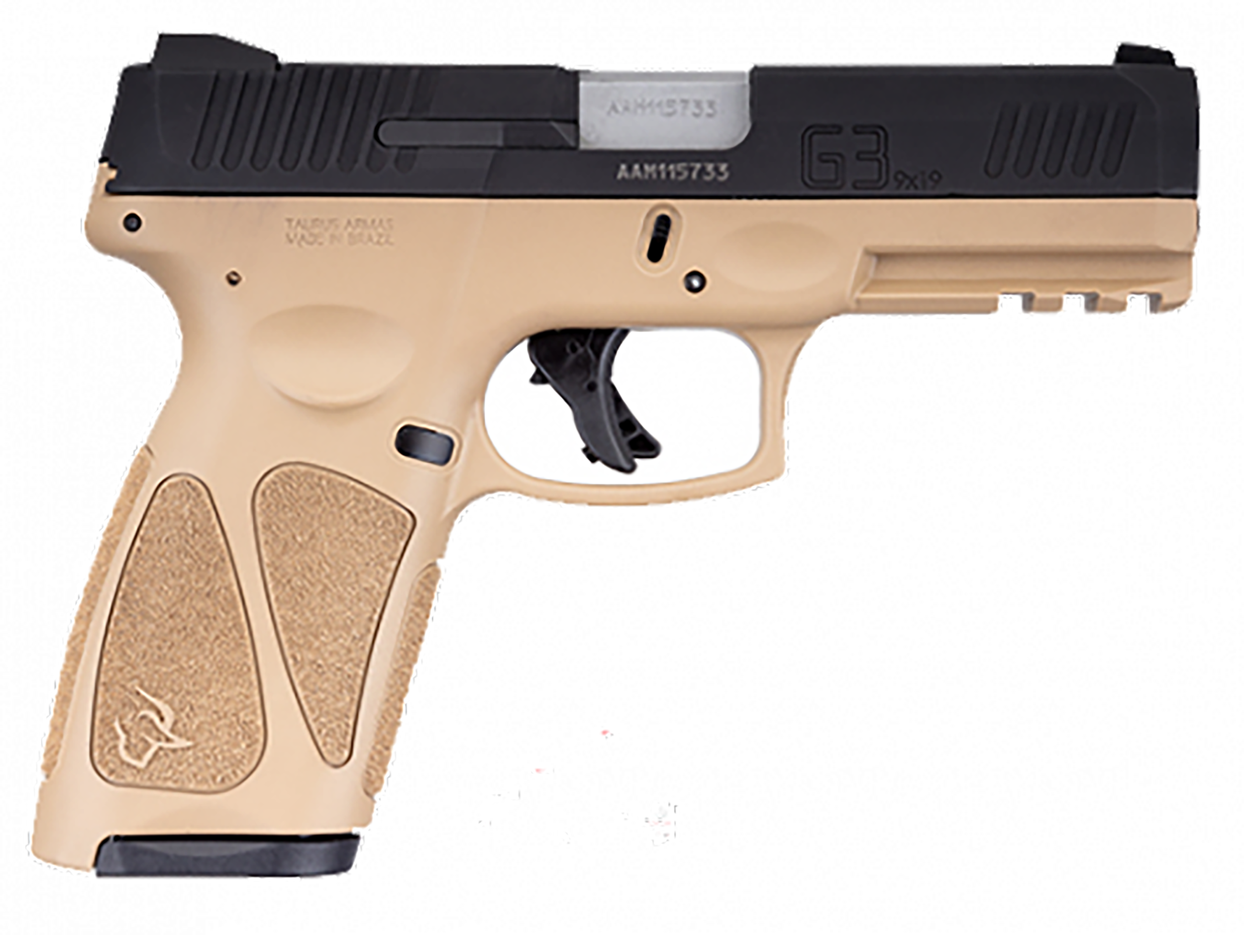 Taurus G3 Full Size 9mm Pistol 4" 15 Rd Tan/Black - 1-G3B941T-15