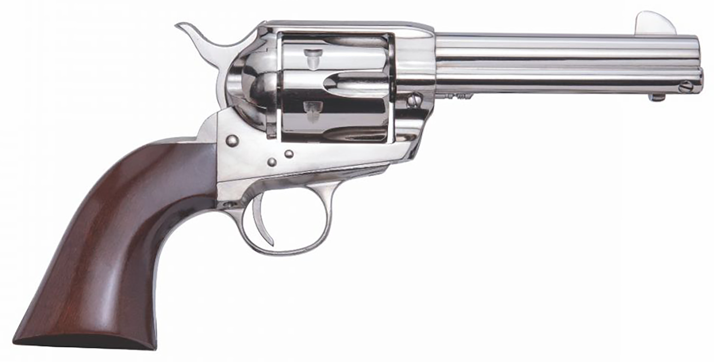 Cimarron Pistolero .45 Long Colt Revolver 4.75" 6rds Nickel - PPP45N