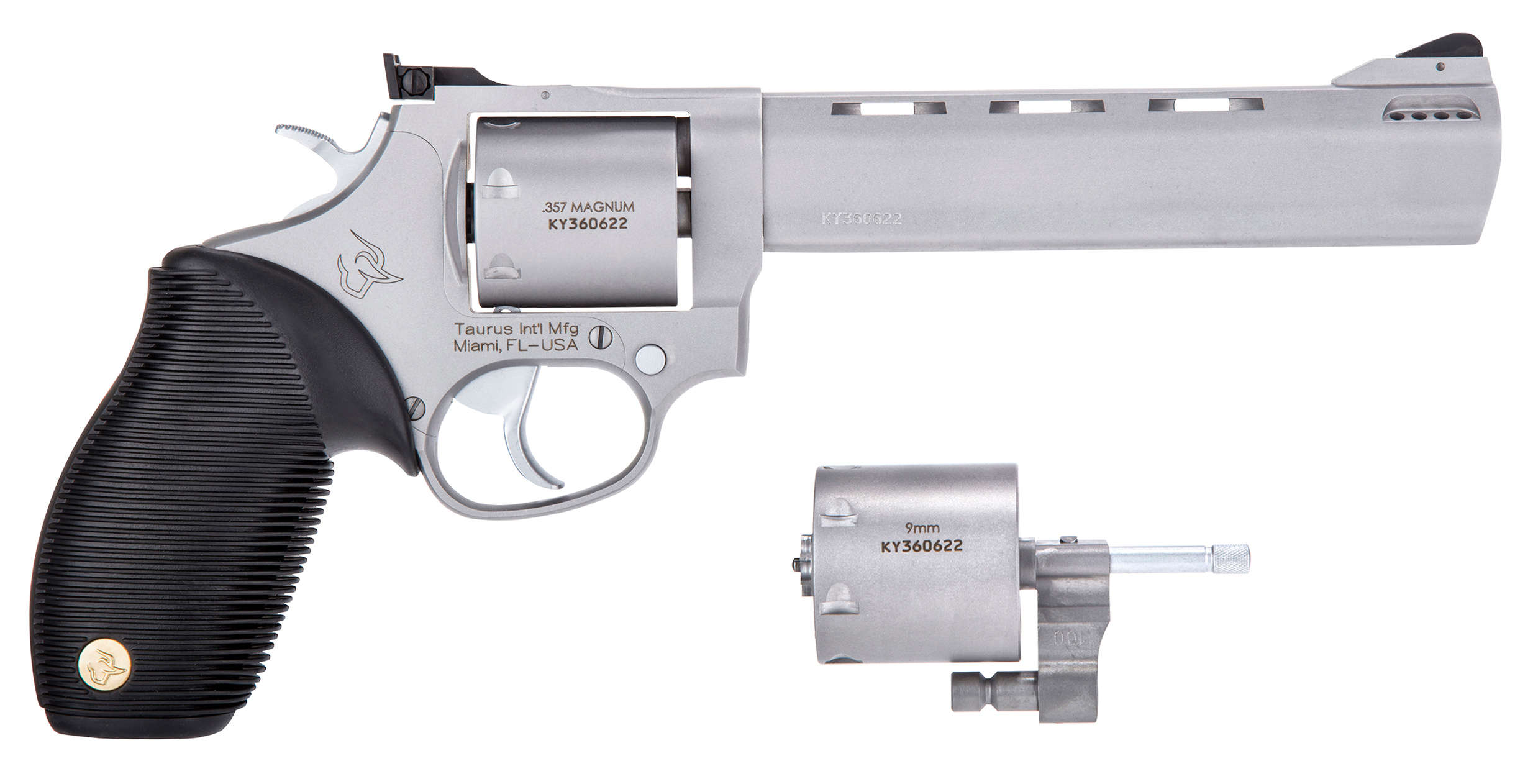 Taurus Tracker 692 Medium 6.5" .357 Mag/38 Spl +P/9mm Revolver Stainless
