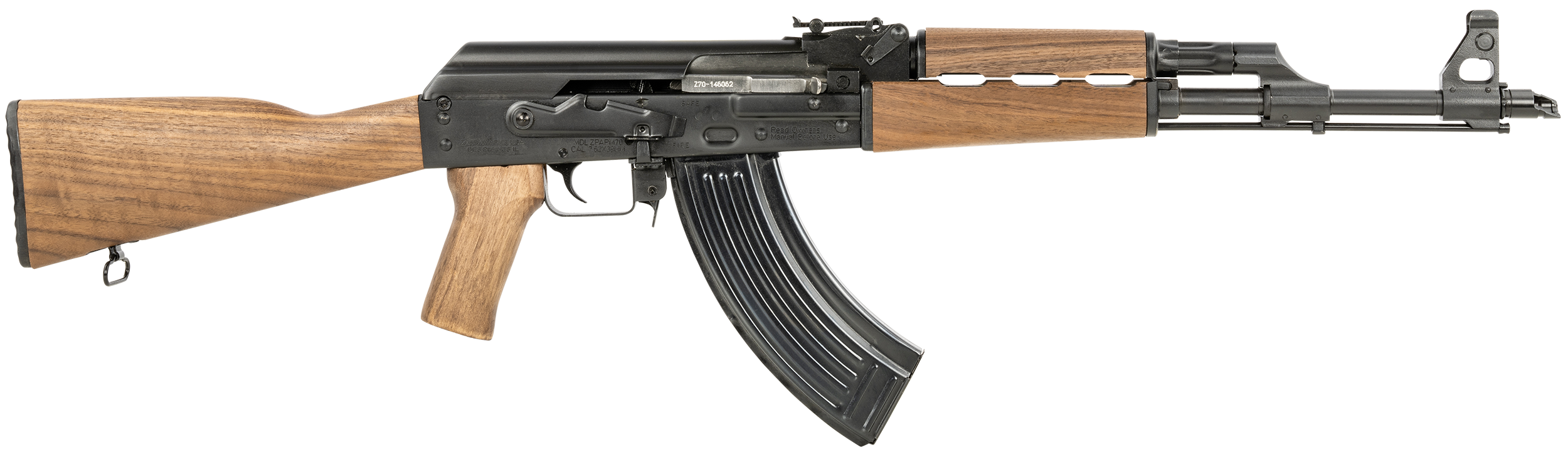Zastava Arms ZPAP M70 7.62x39mm AK-47 Rifle Walnut - ZR7762WM