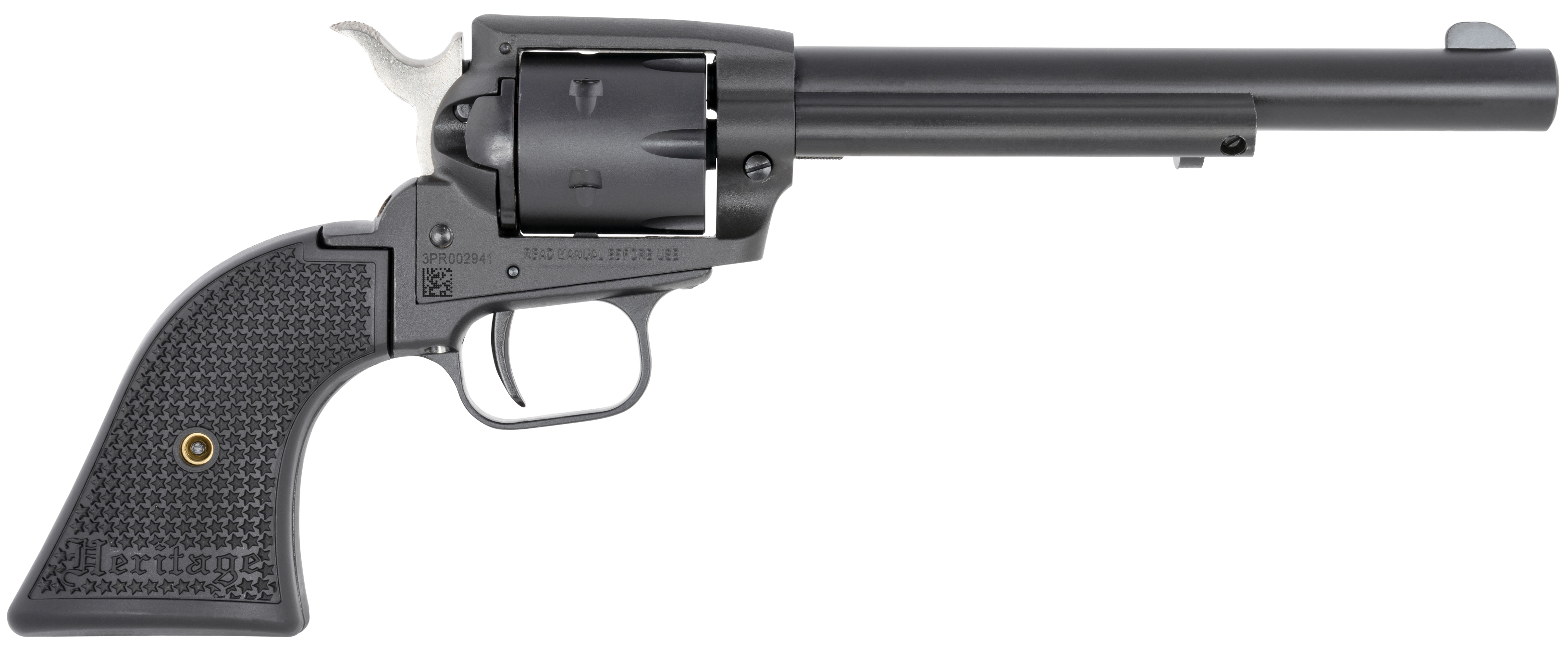 Heritage Mfg Rough Rider Srr22mbs6pg Rr Stl 22/22m 6.5 6r Bk/satn