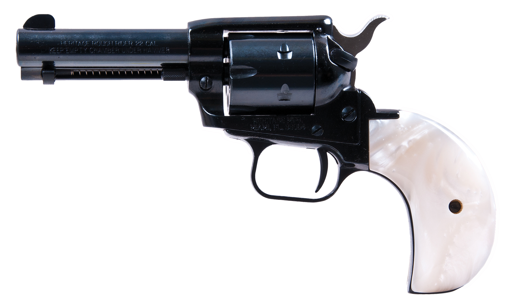 Heritage Rough Rider .22 LR/.22 Mag 3.75" 6Rd Revolver Mother of Pearl