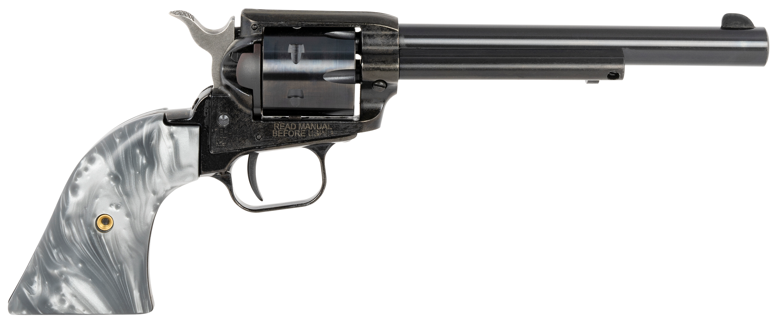 Heritage Rough Rider .22LR Revolver 6" 6rd Gray Pearl - RR22B6GPRL