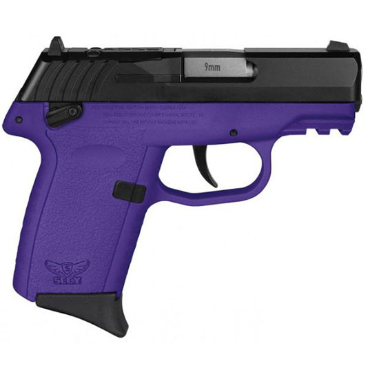 SCCY CPX-1 9mm Pistol 3.1" 10rd Black/Purple - CPX1CBDERDRG3