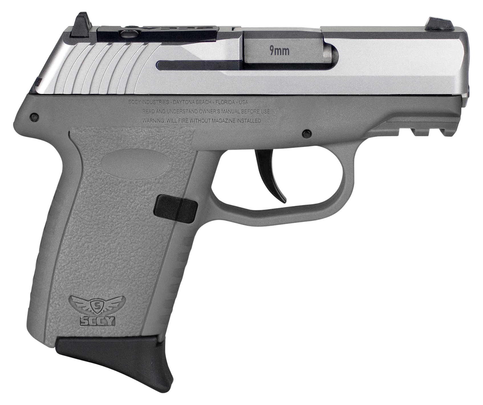 SCCY CPX-2 Gen 3 9mm 3.1" 10rd Silver/Grey - CPX-2TTSGRDRG3