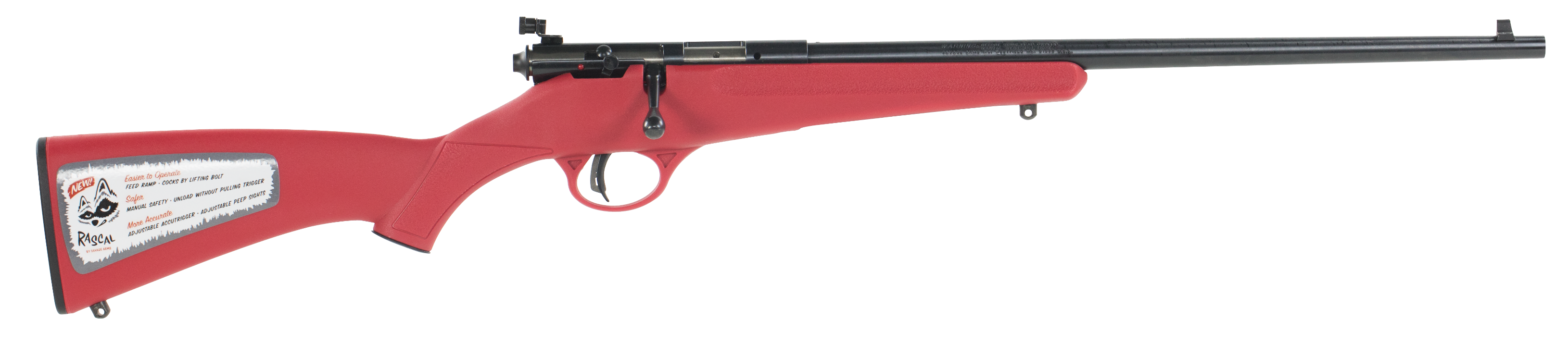 Savage Arms Rascal (Red) 22 LR 16.11 Rd Rimfire Rifle Sporter