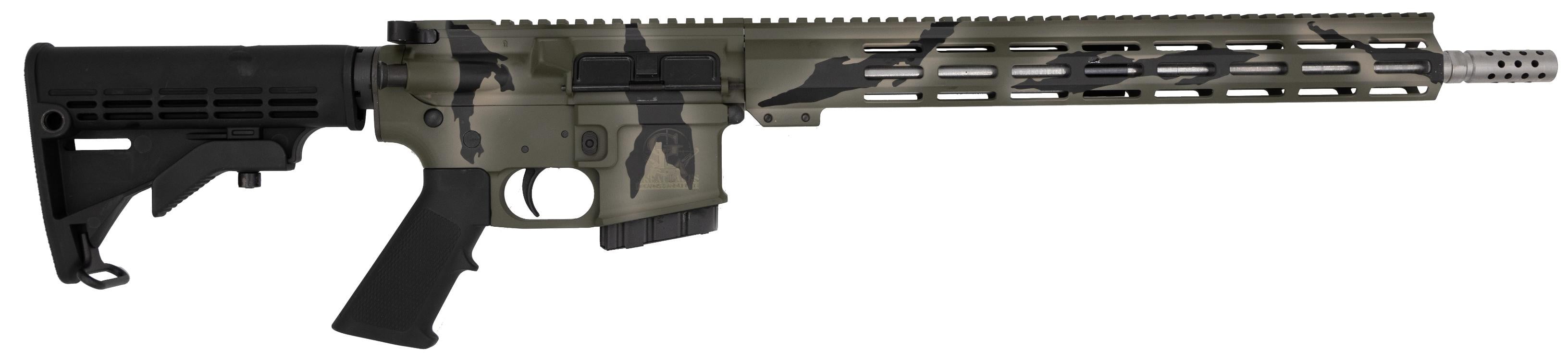 Great Lakes Firearms Ar-15 350Leg 16 Pursuit Grn Camo/Ss 5Rd