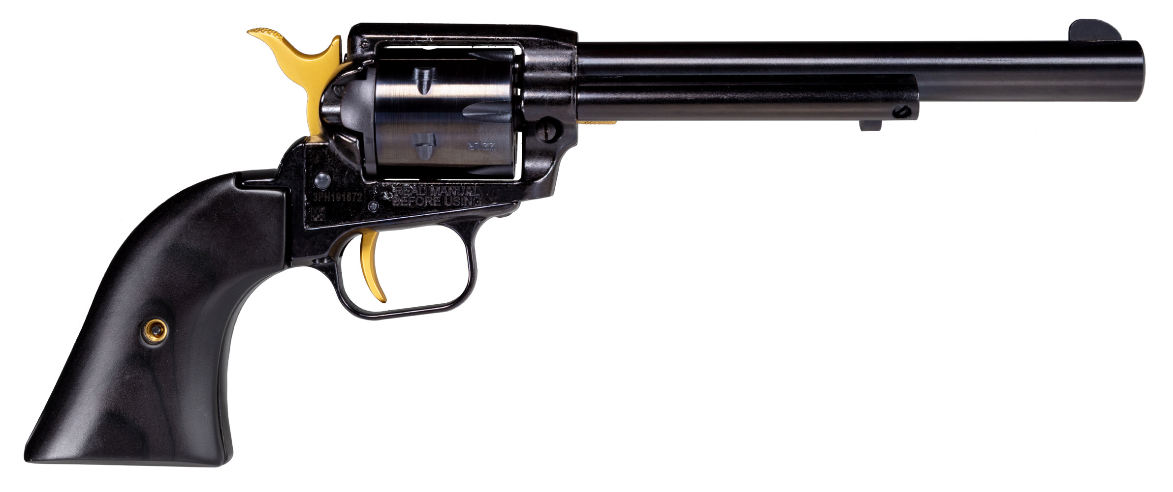 Heritage Rough Rider .22LR Revolver 4.75" Barrel Fixed Sights Black Gold