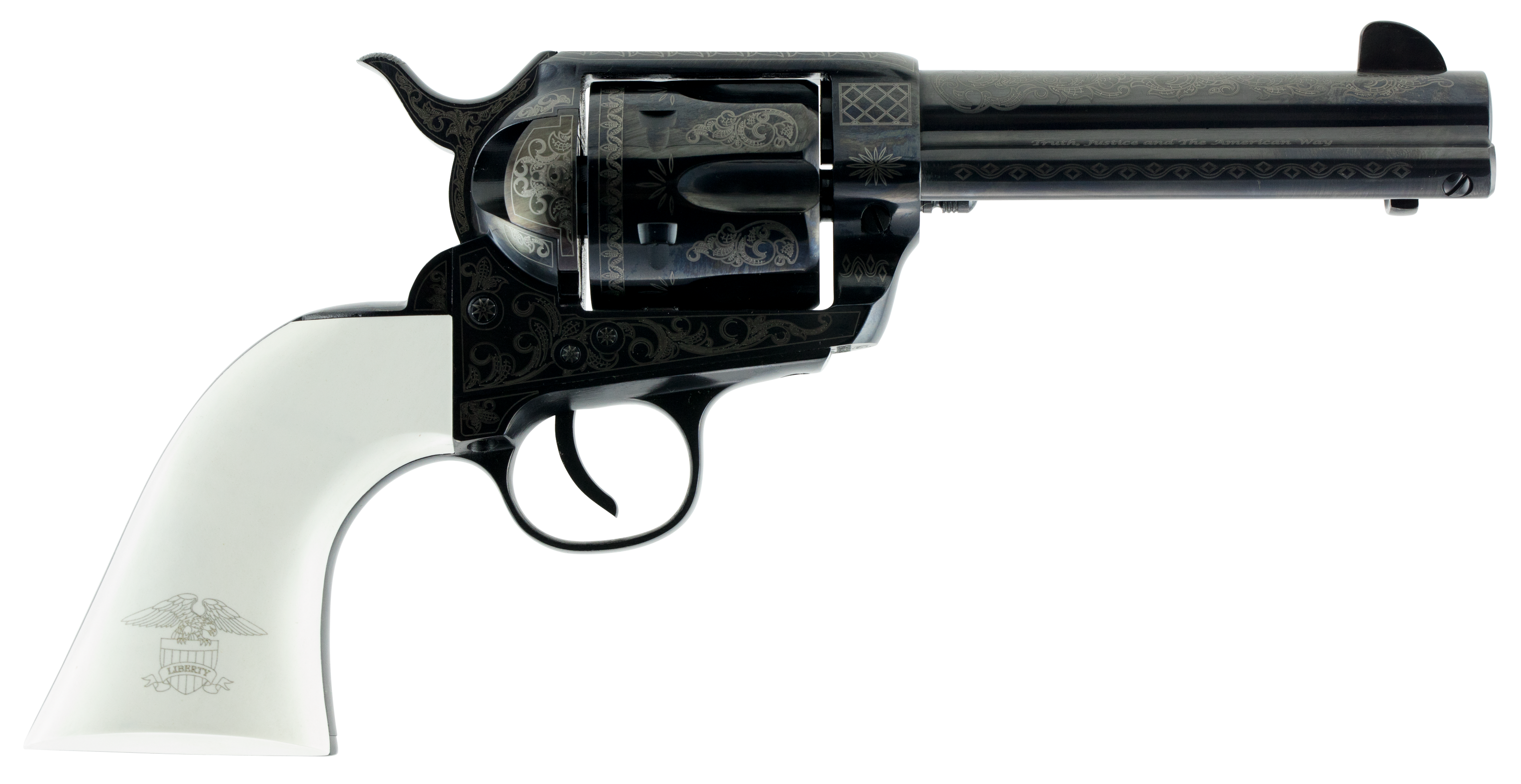Traditions Frontier 1873 Liberty Large .45 LC Revolver Blue - SAT73-122LIB