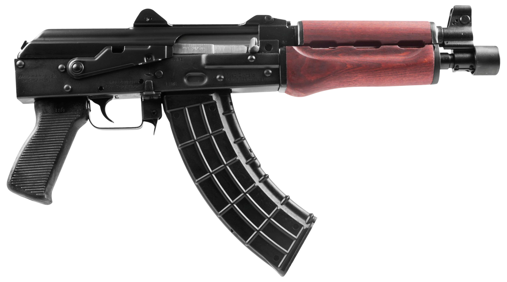 Zastava ZPAP92 Pistol 7.62X39 30rd 10" Serbian Red Wood - ZP92762SR