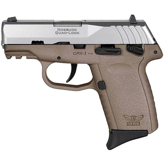 SCCY CPX-1 Gen 3 9mm 3.1" 10rd Silver/FDE - CPX-1TTDEG3