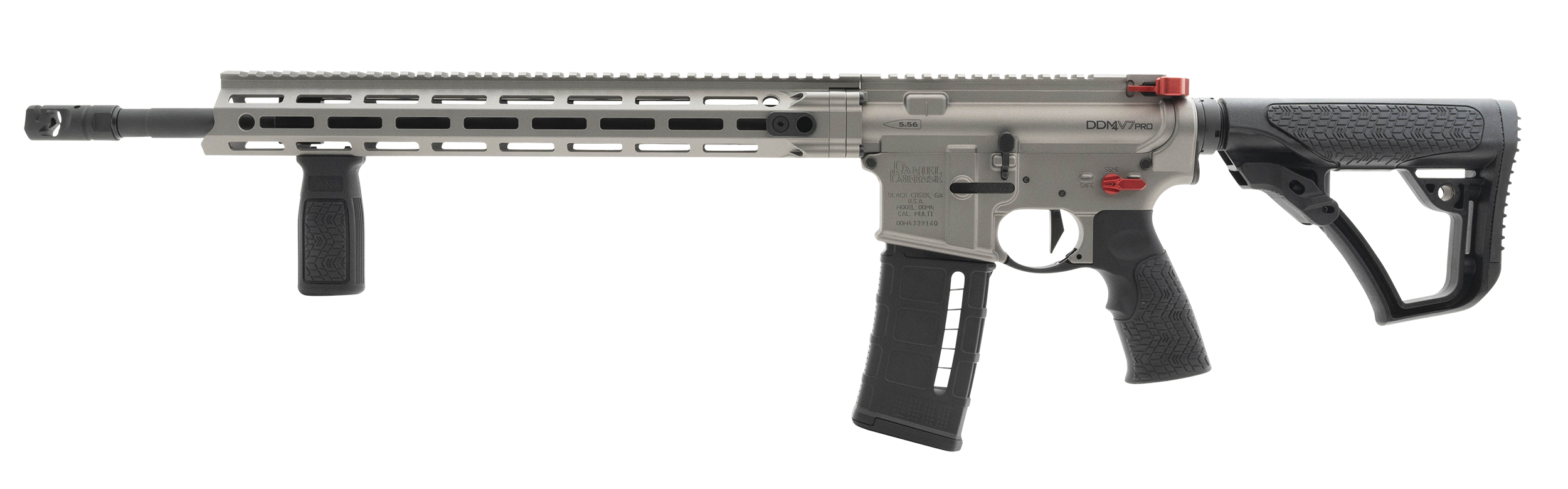 Daniel Defense DDM4V7 5.56 Nato 18" 32rd Gun Metal Grey - 02-128-09385-047