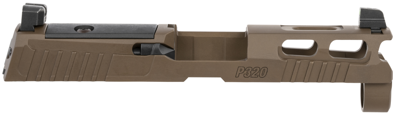 Sig Sauer 8900952 P320Sig P320 9mm Luger PVD Coyote Brown Stainless Steel XRAY3 Suppressor Sights Compatible With ROMEO1 PRO/ROMEO2