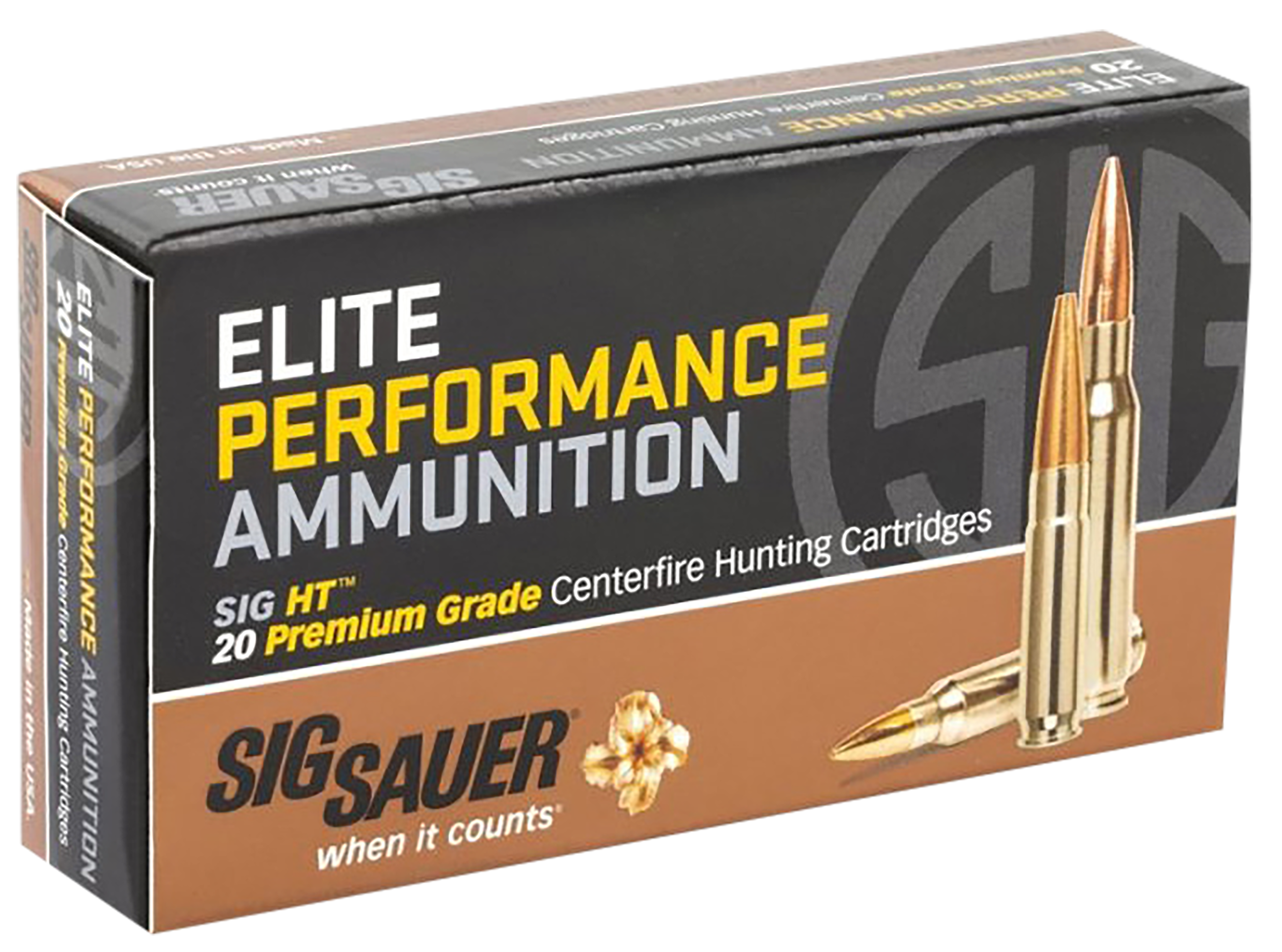 Sig Sauer E270H120 Elite Copper Hunting270 Win 120 gr Copper Solid 20 Bx/10 Cs