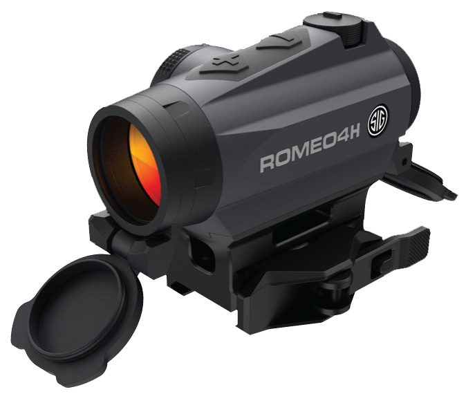 Sig Sauer 1x20 ROMEO4H Red Dot Sight Graphite, 2 MOA Dot Ballistic Circle Dot (Red), 0.5 MOA Adj
