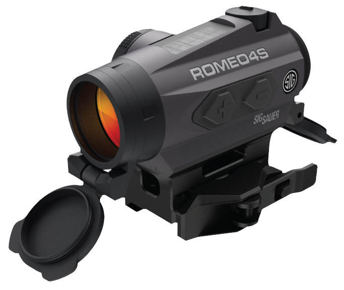 Sig Sauer 1x20 ROMEO4S Red Dot Sight Graphite, 2 MOA Dot Ballistic Circle Dot (Red), 0.5 MOA Adj