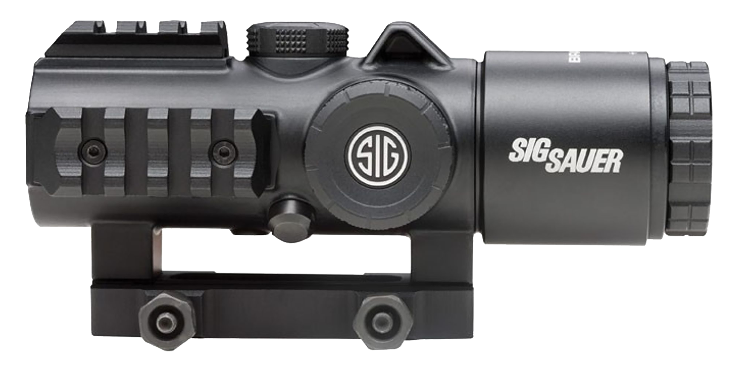 Sig Sauer 5x30 BRAVO5 Battle Sight Graphite, 300 Blackout Horseshoe Dot, 0.5 MOA, M1913