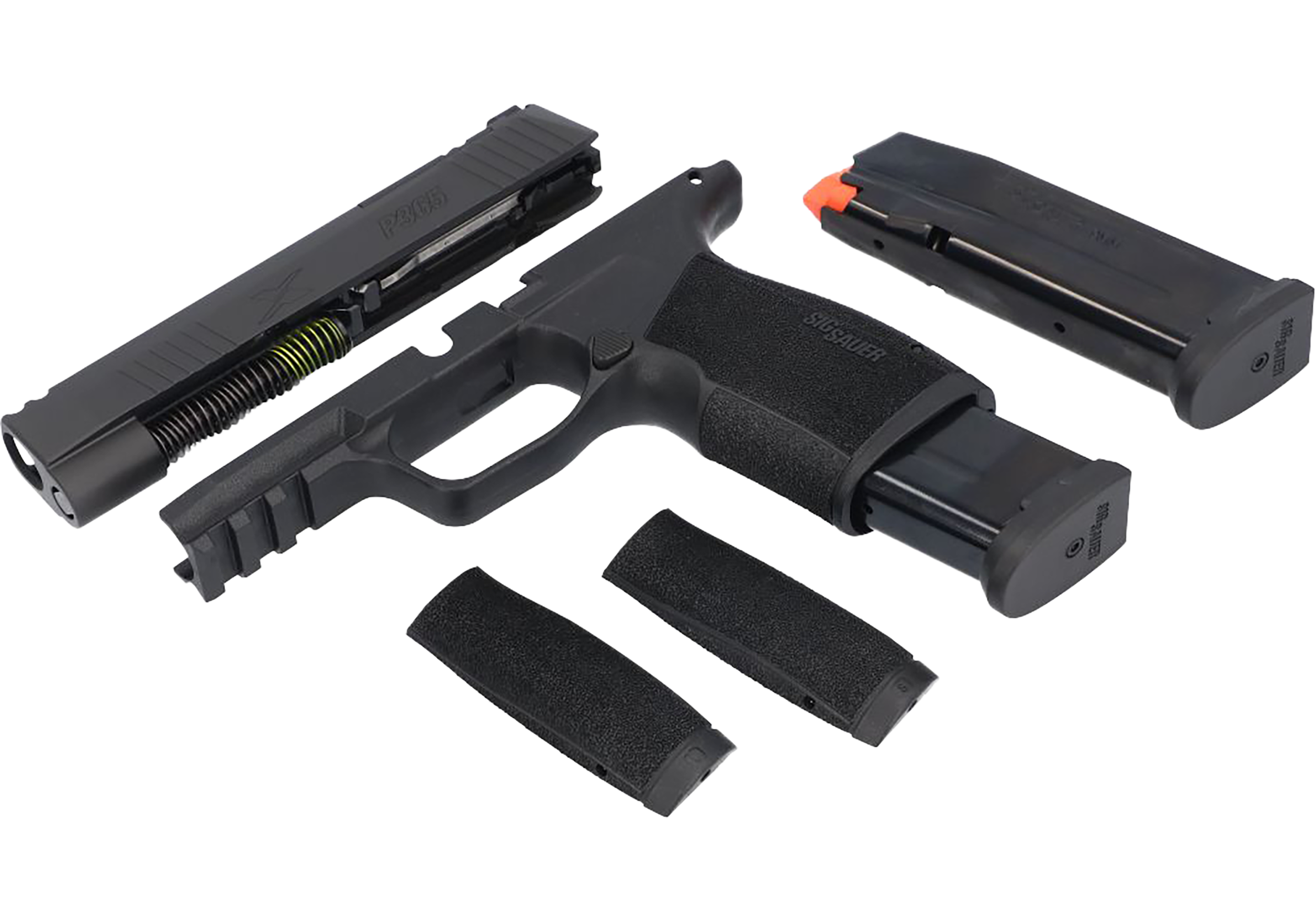 Sig Sauer 8901443 P365-XMACRO Caliber Exchange Kit 9mm Luger 3.10" 17+1 (2), Black, Optic Cut Slide, Polymer Picatinny Rail Frame, X-Ray 3 Sights for All Sig P365 Models