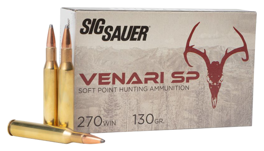 Sig Sauer V270SP130-20 Venari270 Win 130 gr 3140 fps Soft Point (SP) 20 Bx/10 Cs