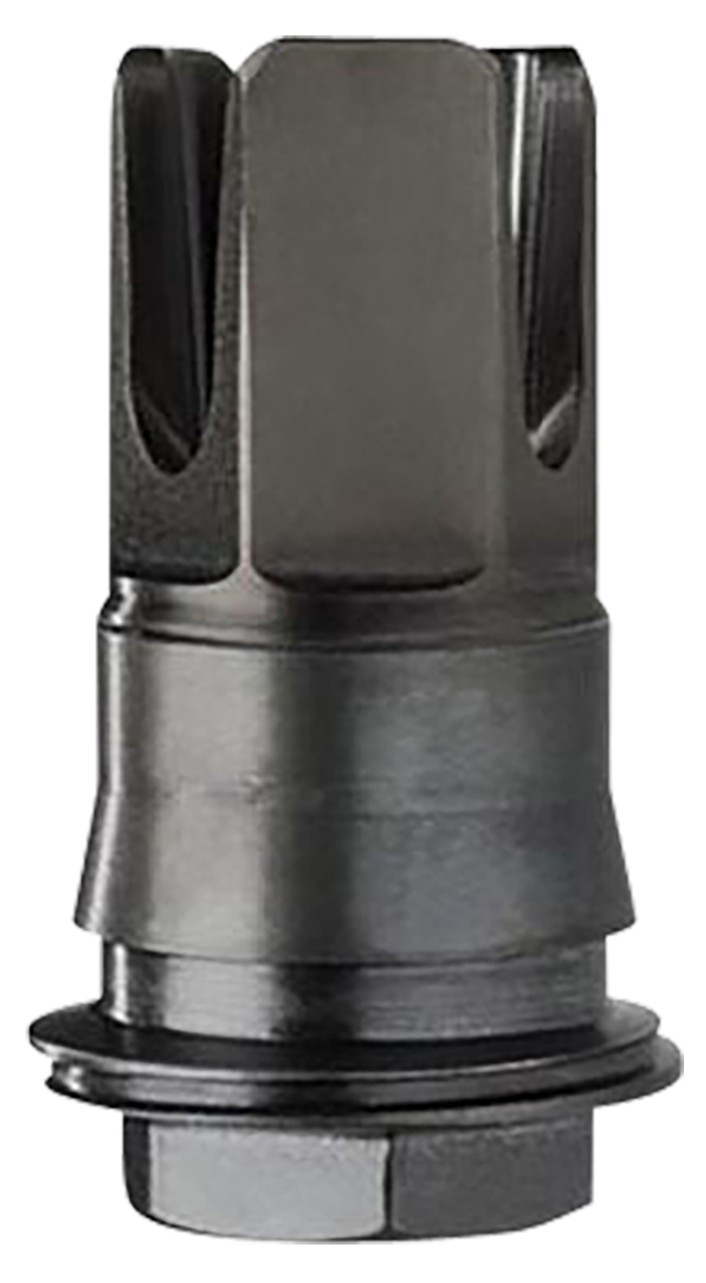Sig Sauer SL55612X2825DEGF Clutch-Lok QD Flash Hider Black Stainless Steel with 1/2"-28 tpi Threads 2.10" OAL for 5.56mm Sig Taper-Lok Barrels
