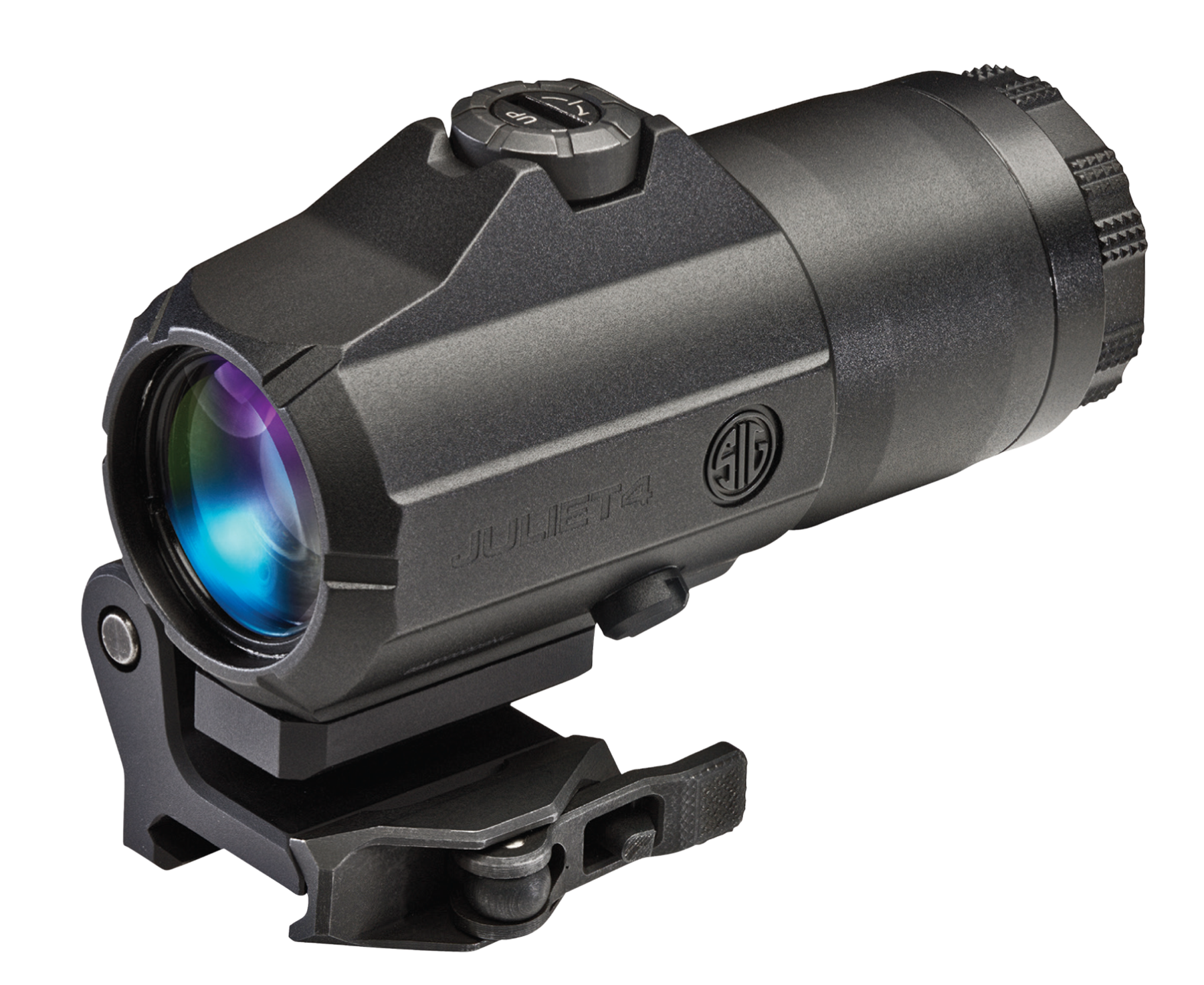 Sig Sauer 4x24 JULIET4 Magnifier Black, Powercam QR Mount with Spacers