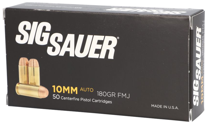 Sig Sauer Elite Performance Ammunition 10mm Auto 180 Grain Full Metal Jacket