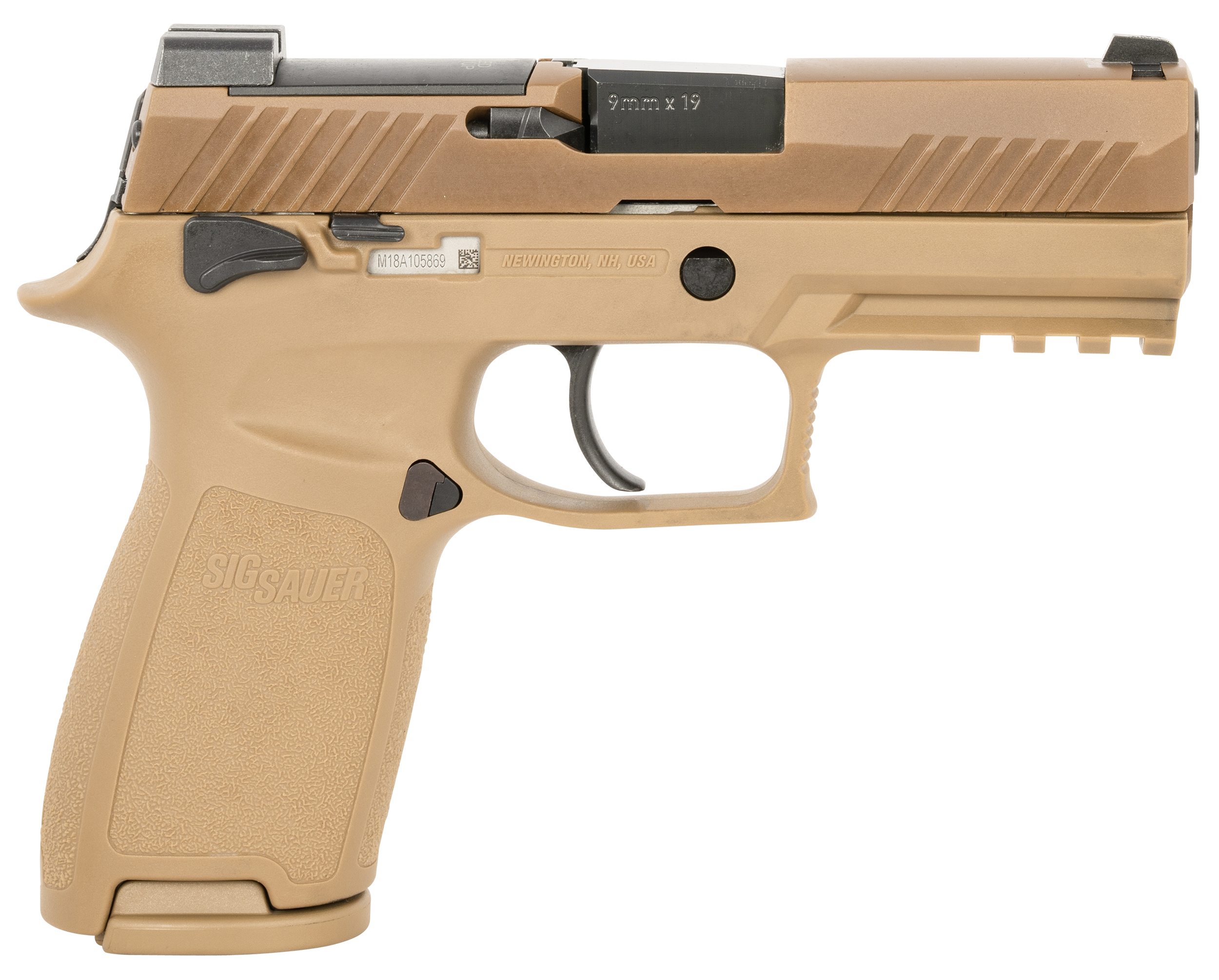 Sig Sauer P320 Sig 320ca9m18msca P320 M18 9mm 3.9 10r *ca*coy