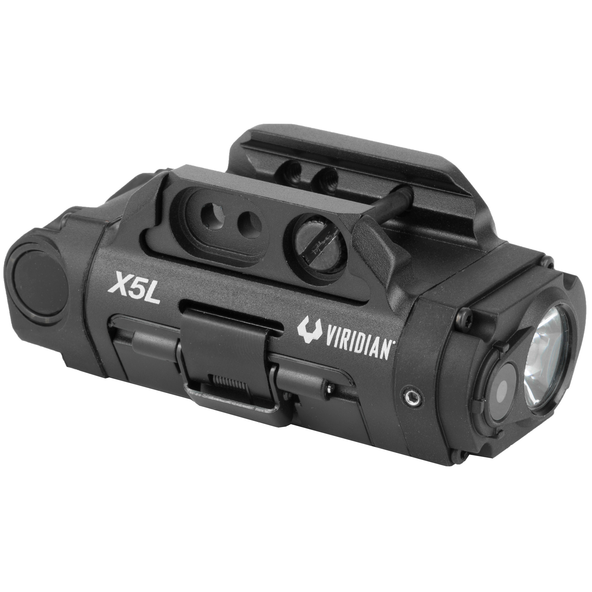 Viridian 9300015 X5L Gen3 Laser/Tactical Light Combo 5mW Green Laser with 510-520nm Wavelength, ECR & 100 yds Day/2 mi Night Range, 500 Lumens Creed LED Light Black Finish for Rail Equipped Pistol