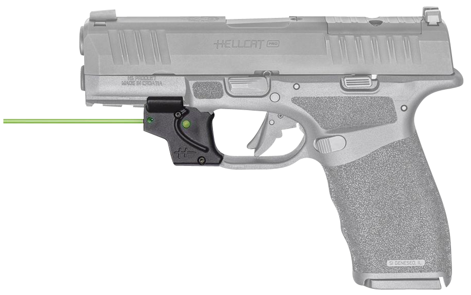 Viridian 912-0077 E-SeriesBlack Green Laser <5mW 510-532nM Wavelength Fits Springfield Hellcat Pro Handgun Trigger Guard Mount