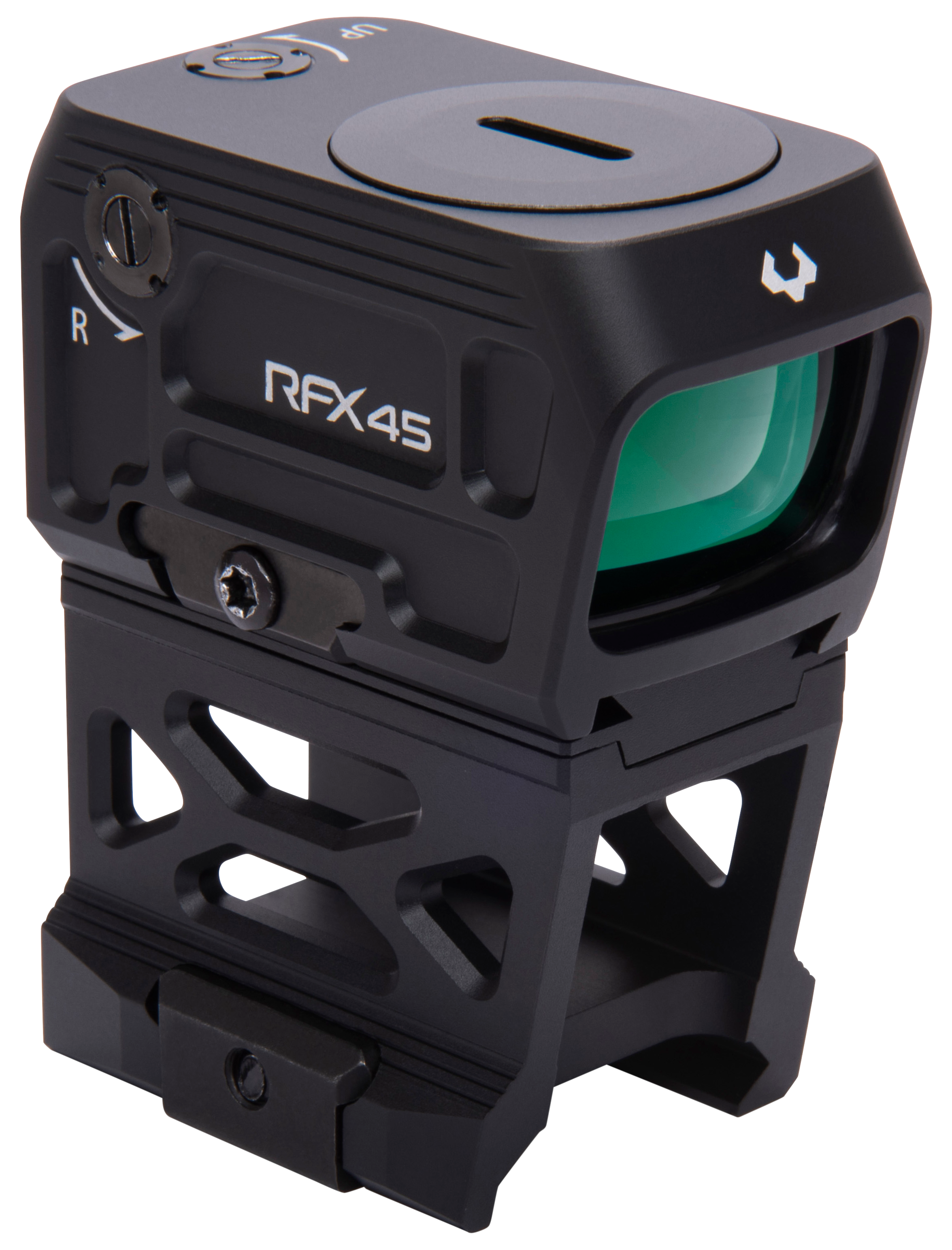 Viridian 9810060 RFX45 Closed Emitter Green Dot Sight Black | 24 x 15.5mm 5 MOA Green Dot