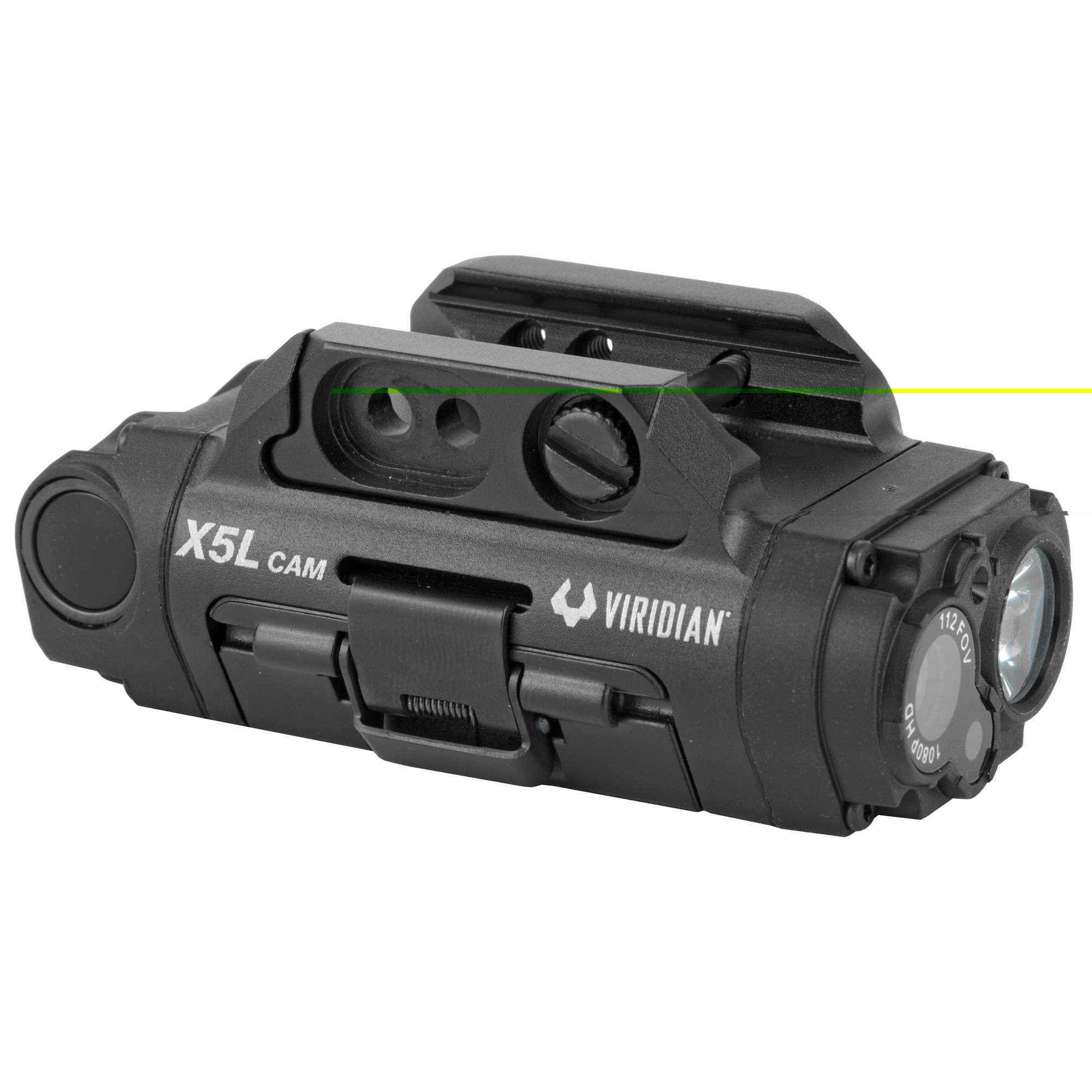 Viridian X5L Gen 3 Universal Green Laser with 500 Lumens Tactical Light and HD Camera Polymer Black