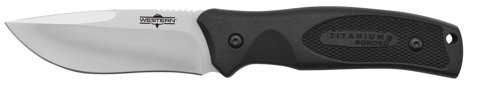 Camillus Cutlery Company Western Black River 3 3 4&quot Blade Drop Point Black