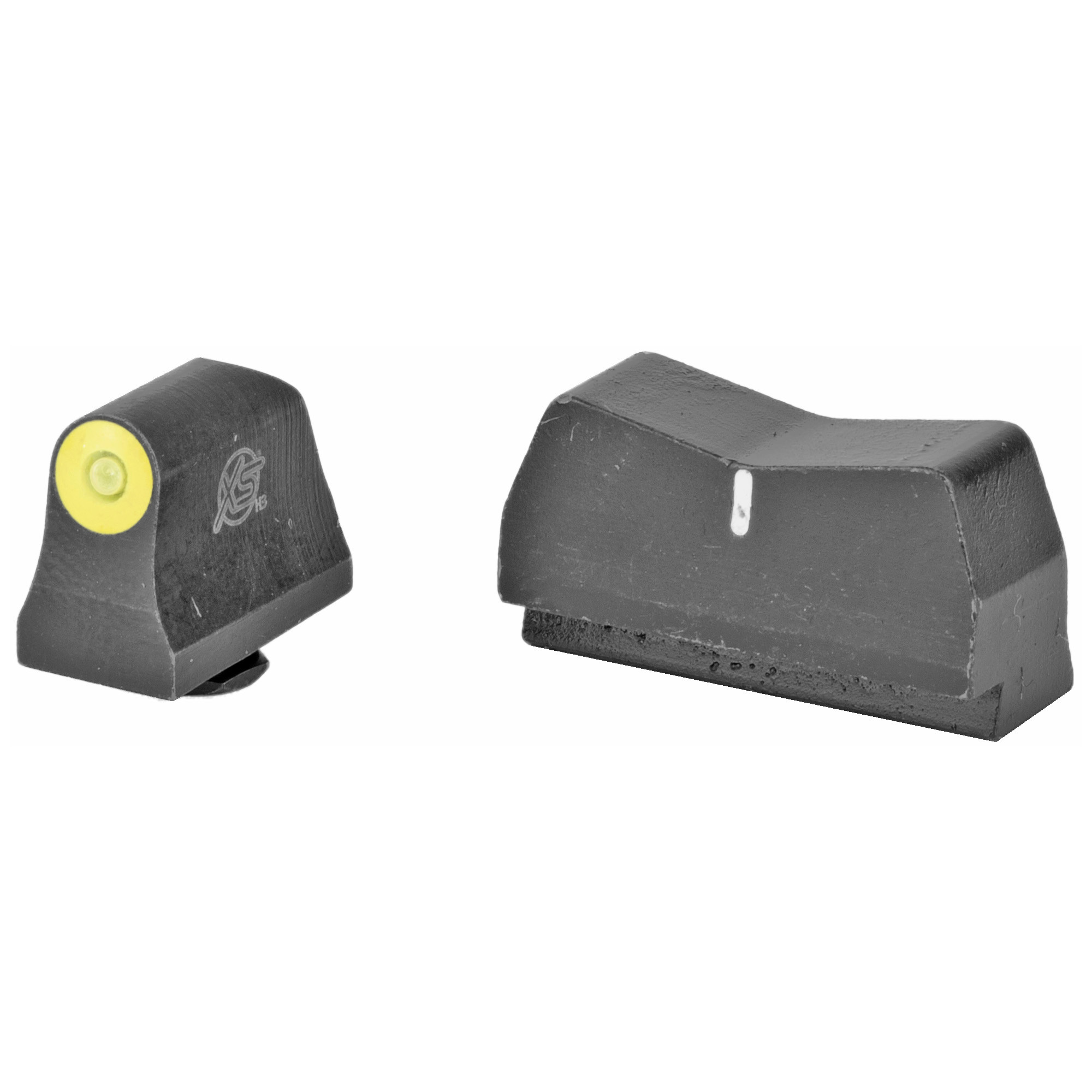 XS Sights DXW2 Big Dot Night Sights Suppressor Height Yellow Front Night Sight Standard Black Rear Sight