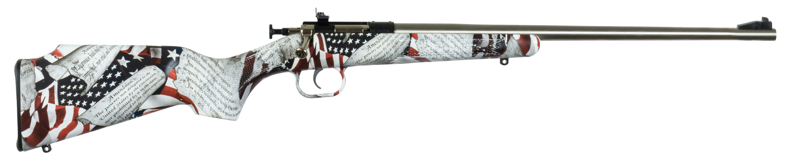 Crickett Youth Crick Ksa3168 22lr Amendment Stst 16.12 1r Flg