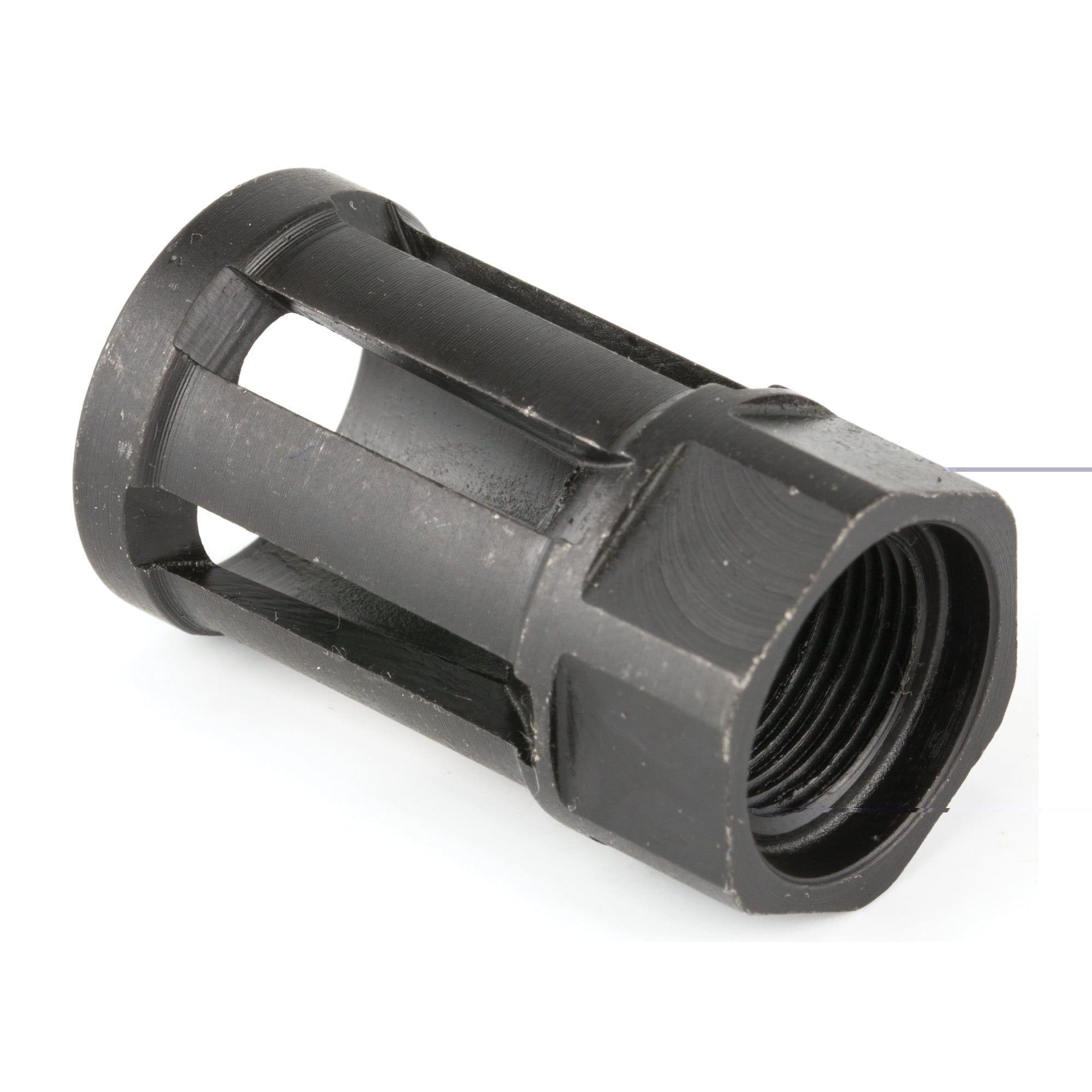 Lone Wolf Distributors Flash Hider Black Oxide Finish Fits 1/2x28 9mm Barrels LWD-FH9