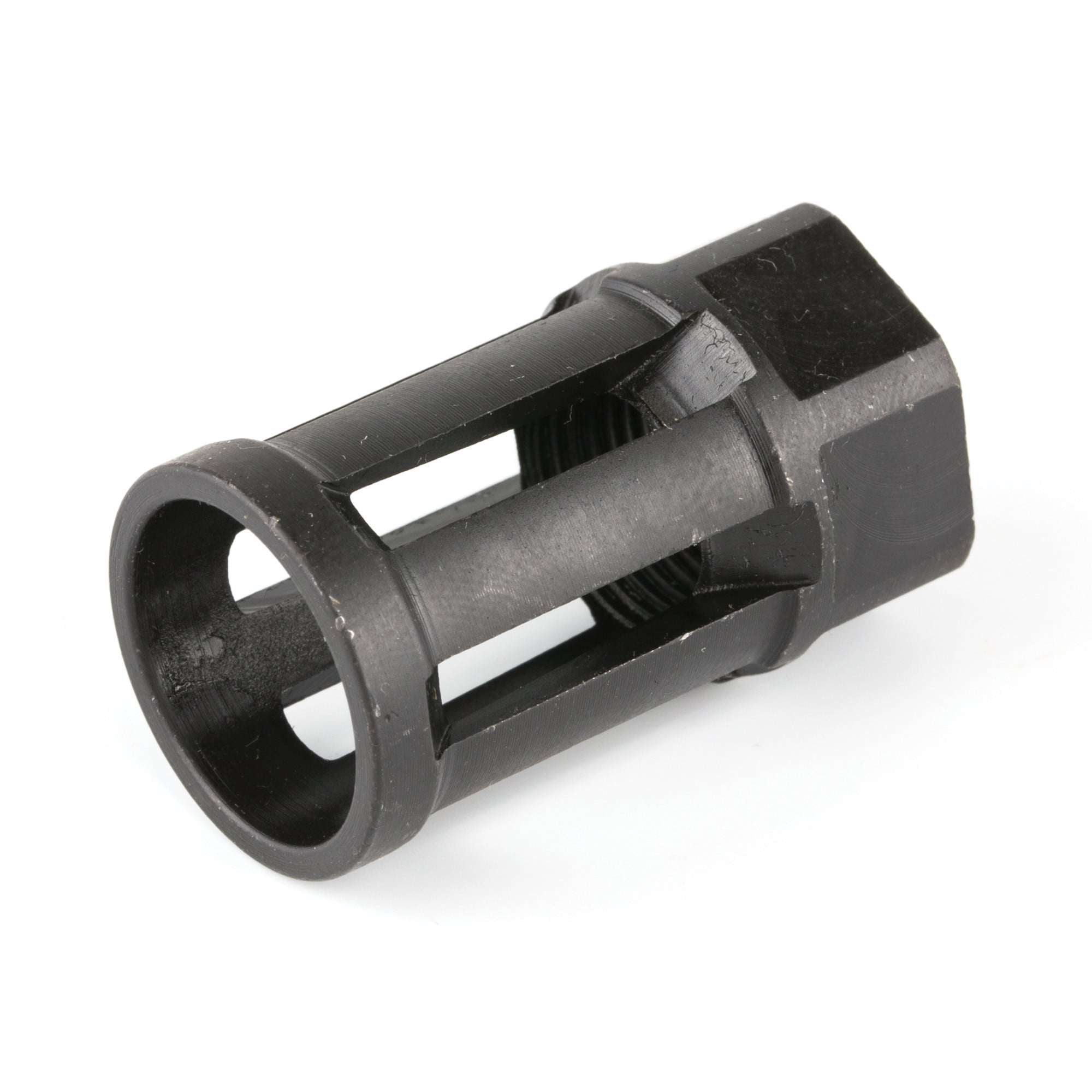 Lone Wolf Distributors Flash Hider Black Oxide Finish Fits 1/2x28 9mm Barrels LWD-FH9