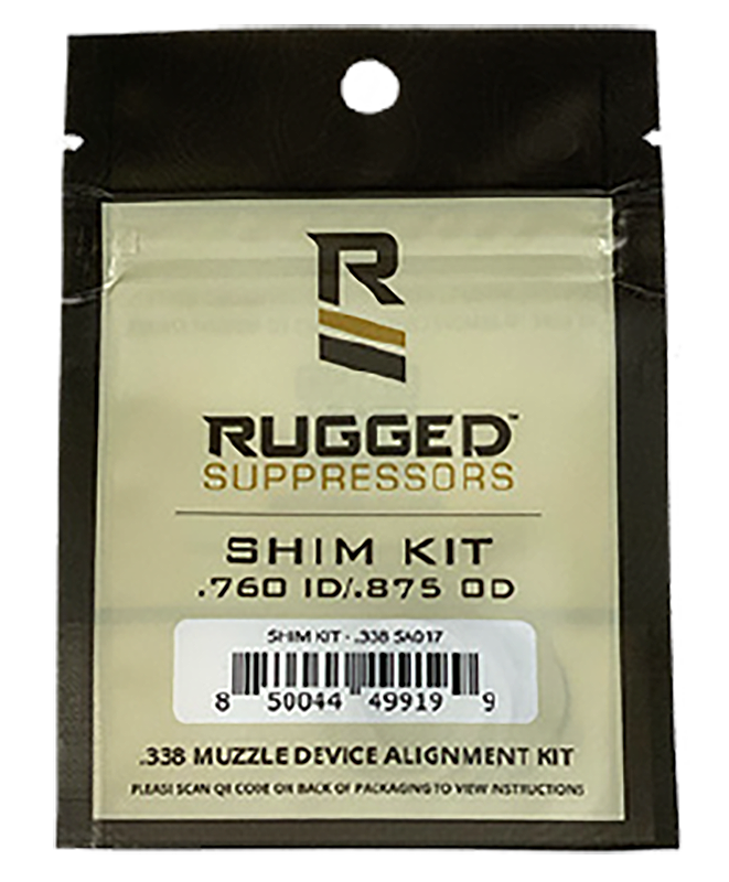 Rugged Suppressor Shim Kit Rugged Sa017 338 Shim Kit 3/4x24m18x1m18.5x1