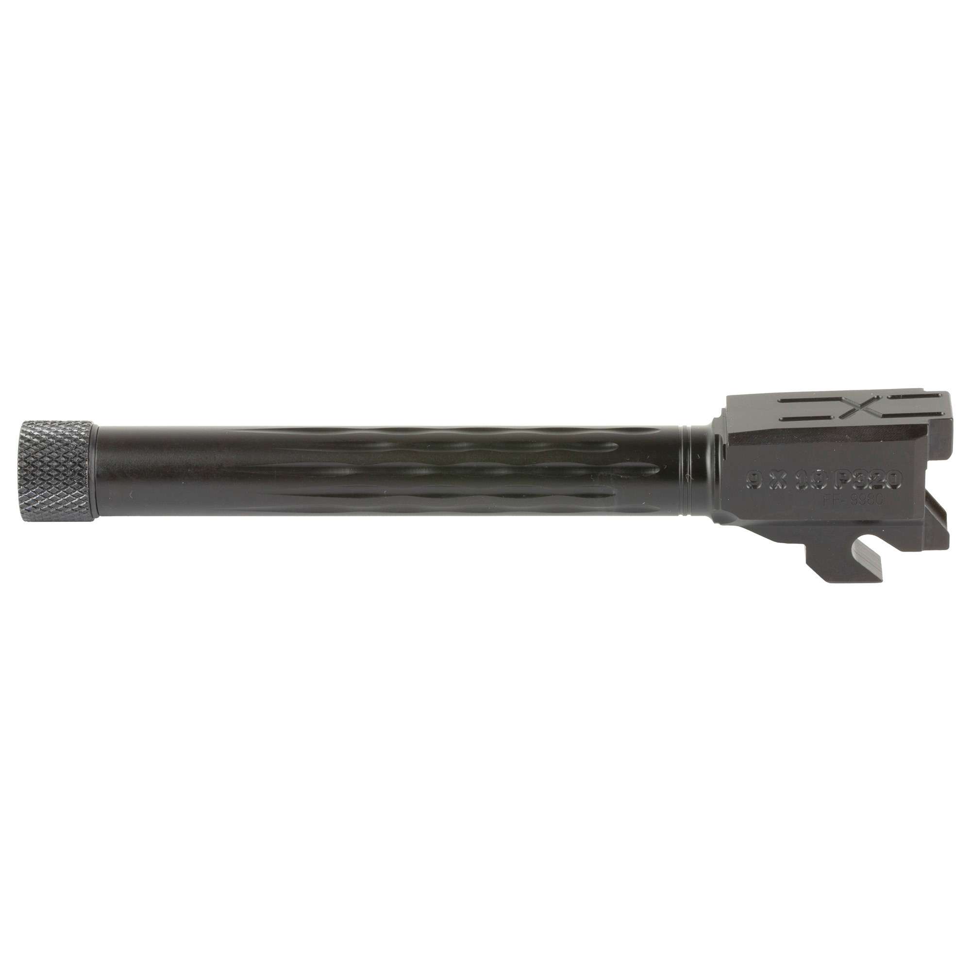 Faxon Sig P320 Fullsize 9mm Flame Flute Threaded Blk