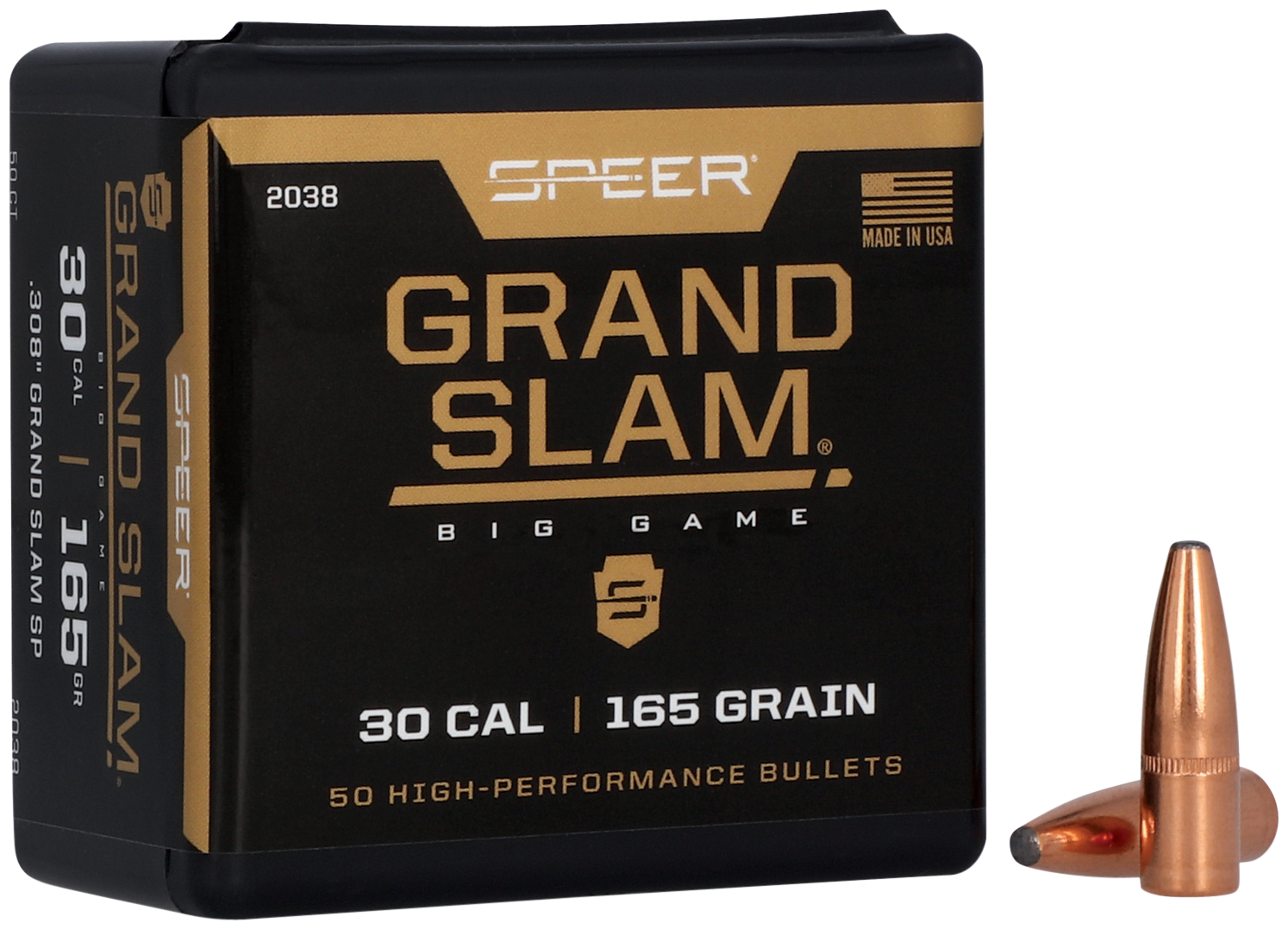 Speer Ammo Grand Slam Speer 2038 Bull .308 165 Grandslam 50/5