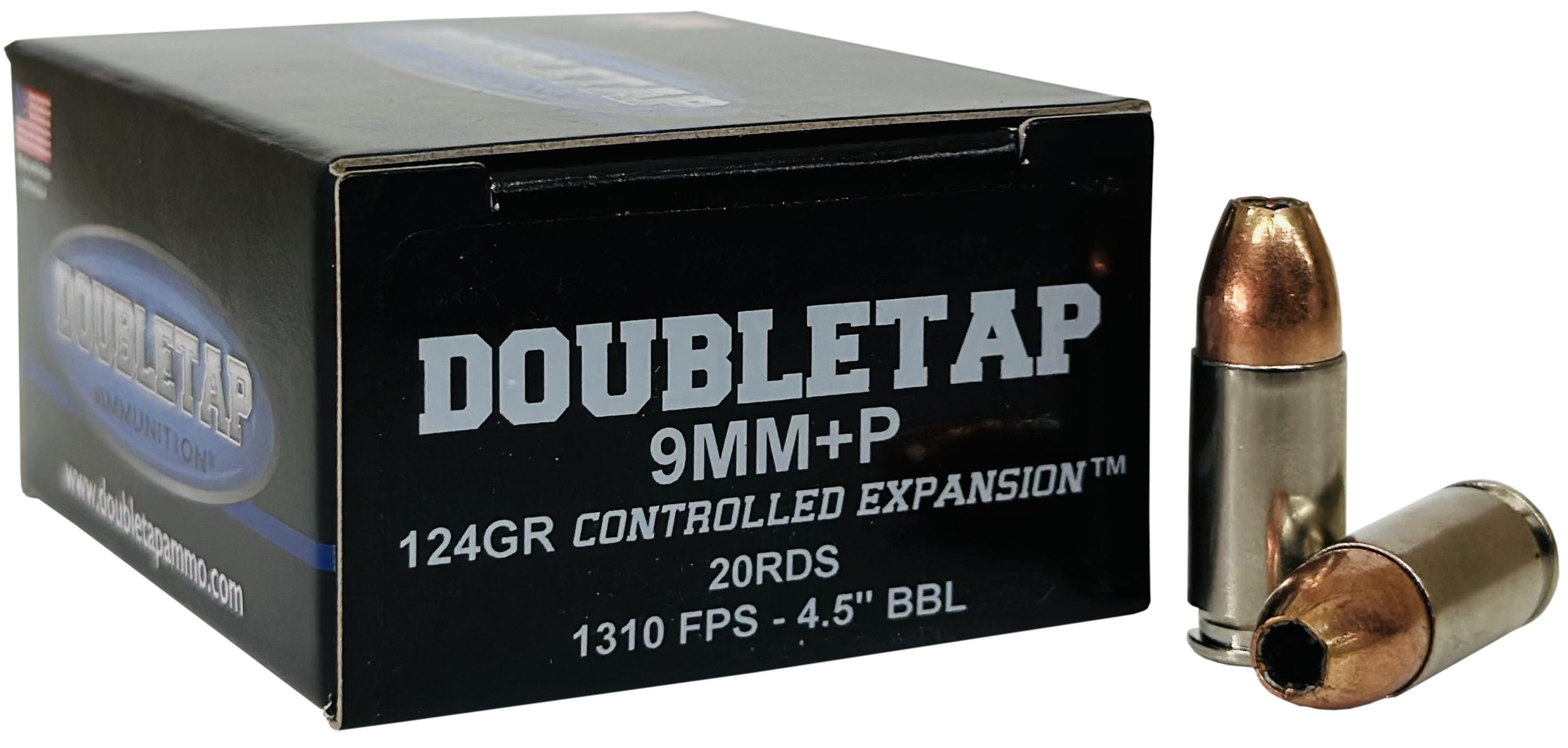 Doubletap Ammunition Dtap 9mm124hp20 9mm+p 124 Cxjhp 20/50