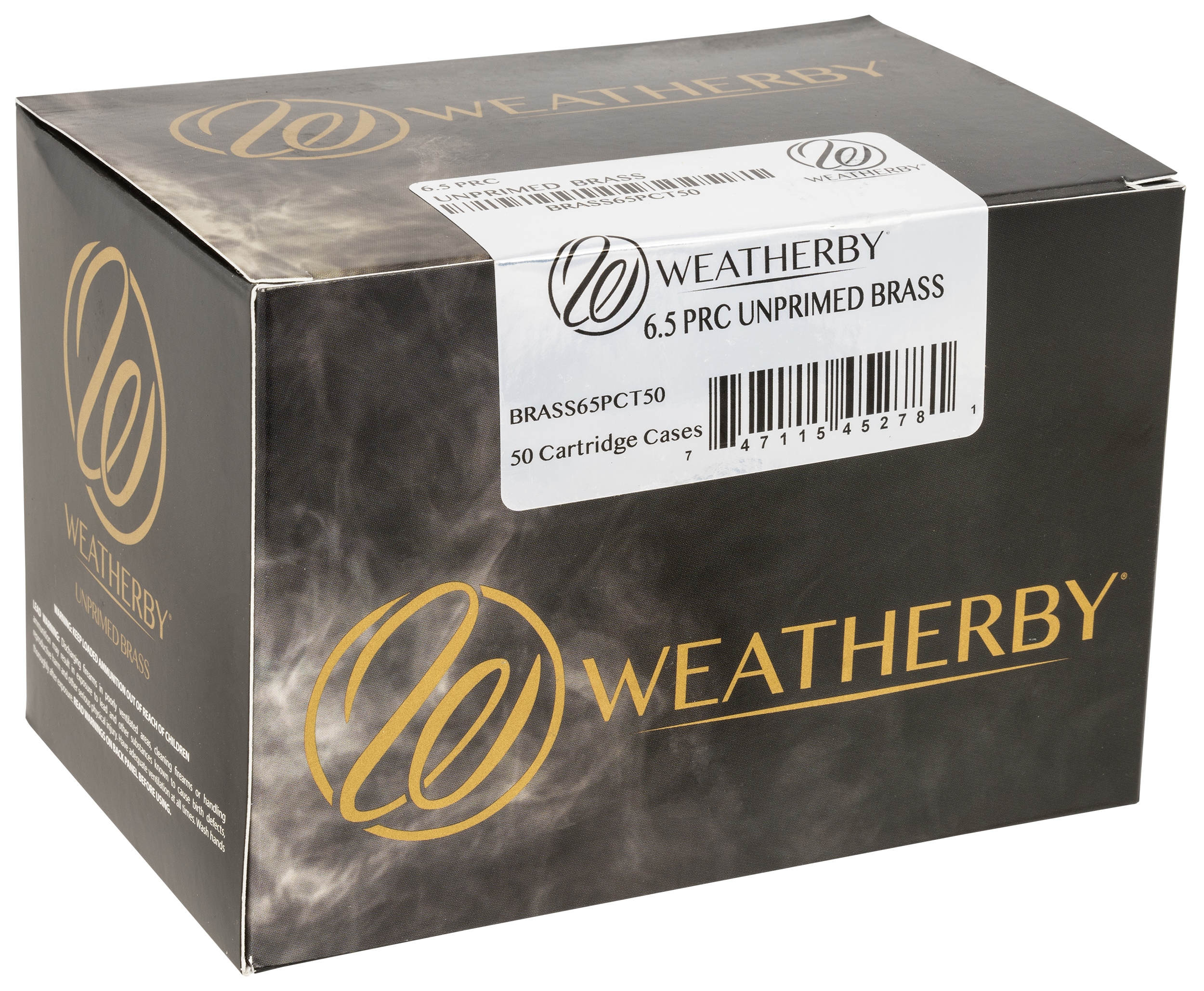 Weatherby Unprimed Cases Wthby Brass65pct50 6.5 Prc 50