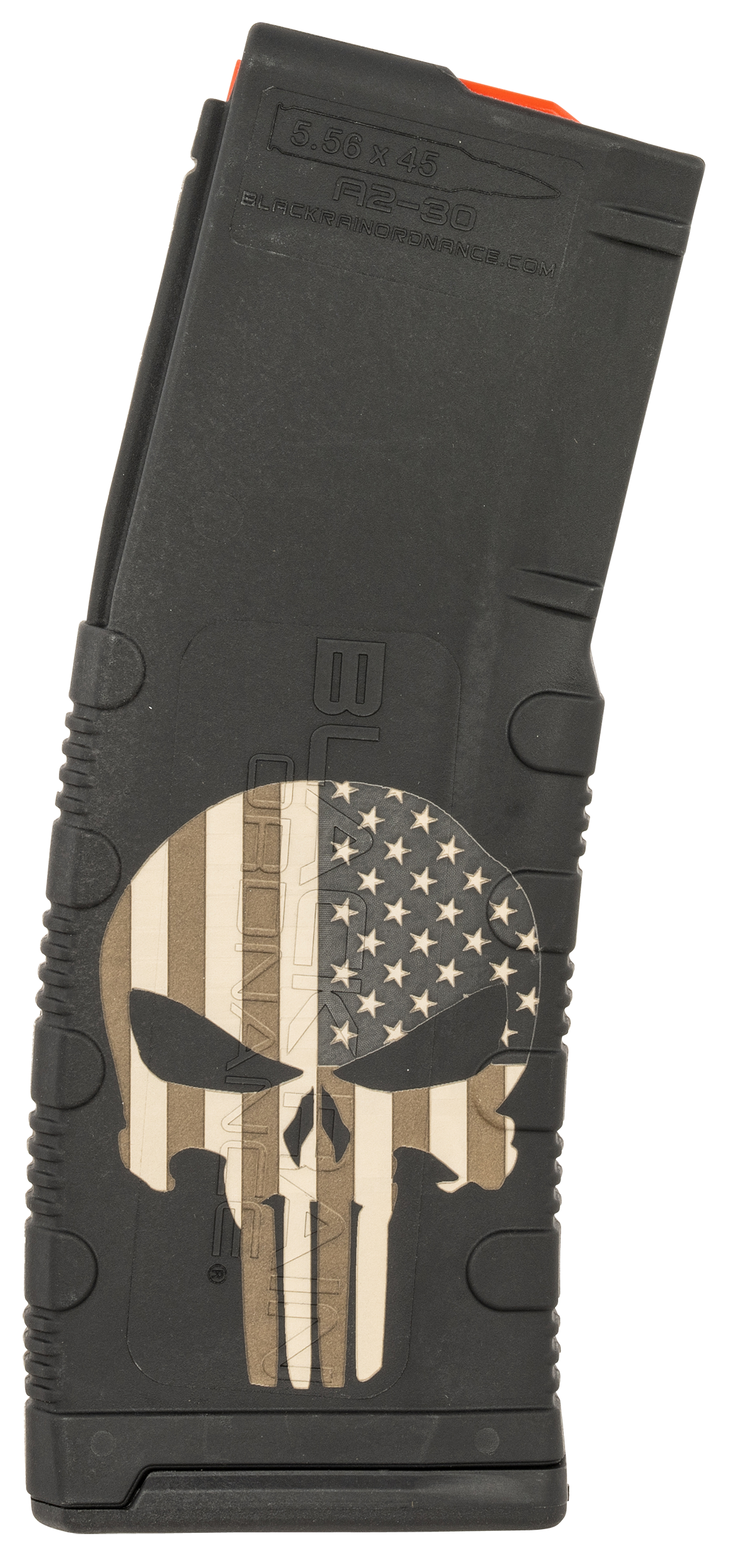 Black Rain Magazine Bro Mag30-punishw/flag Punisher With Flag 30r