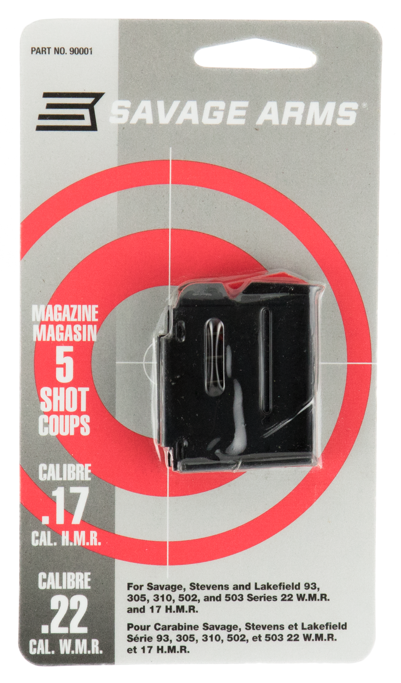 Savage 93 Series Sav 90001 Mag 22m/17hmr 93ser 5rd