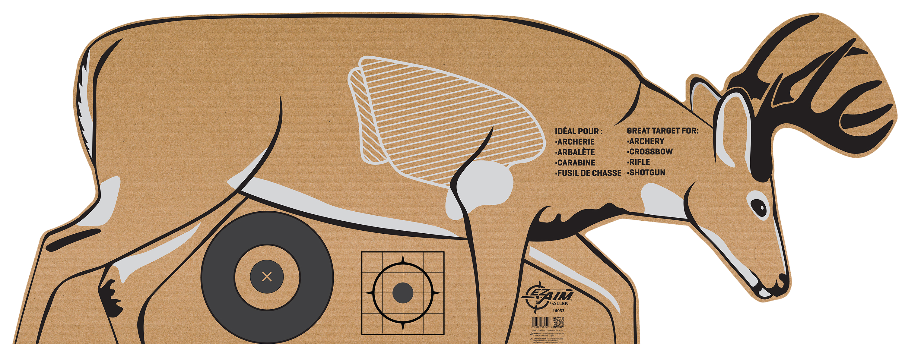 Allen Ez-aim Allen 6033 Ez Aim Cardboard Deer Target Folded