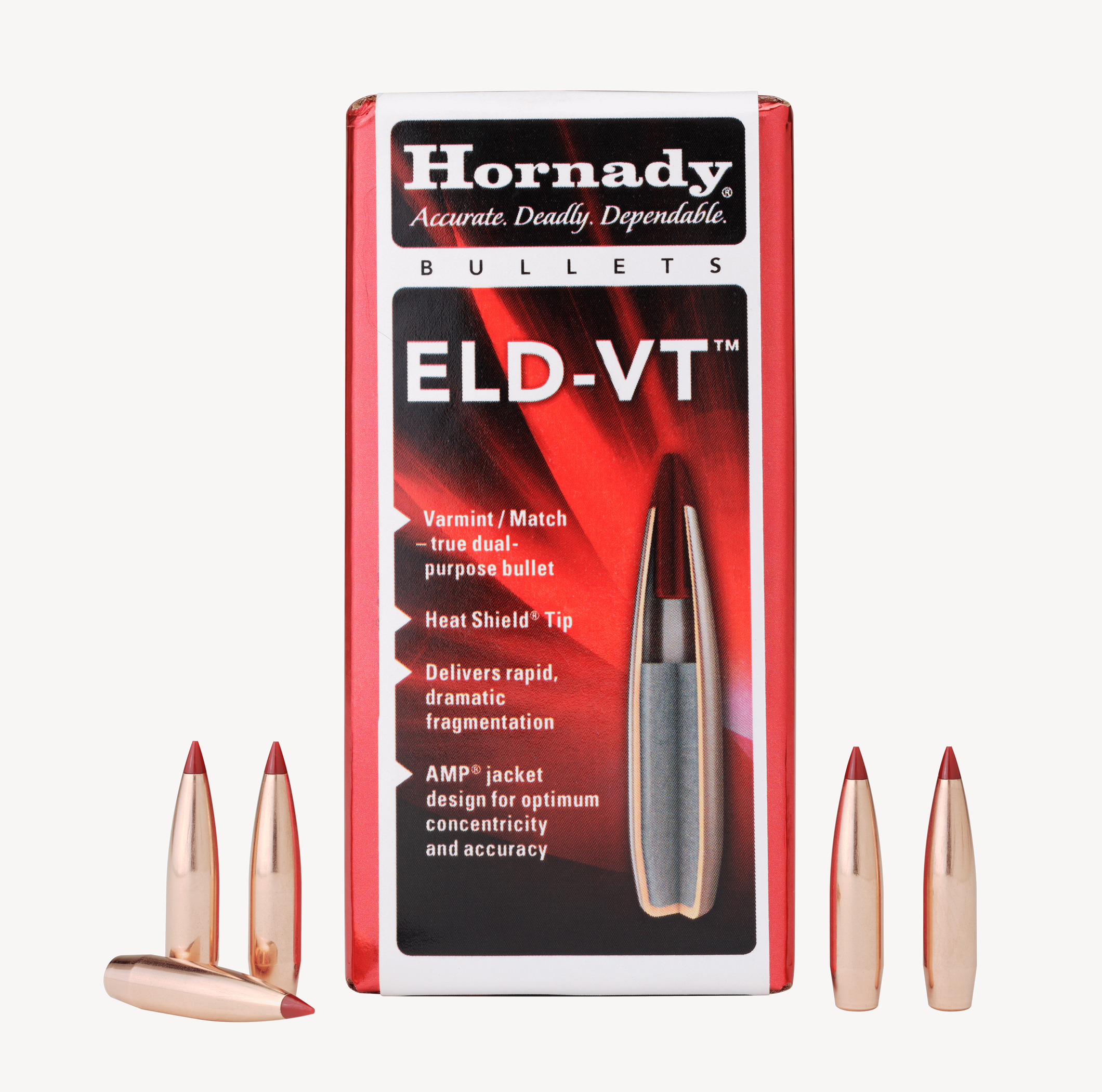 Hornady Eld-v Horn 22762 Bull .224 62 Eld-vt 100/25