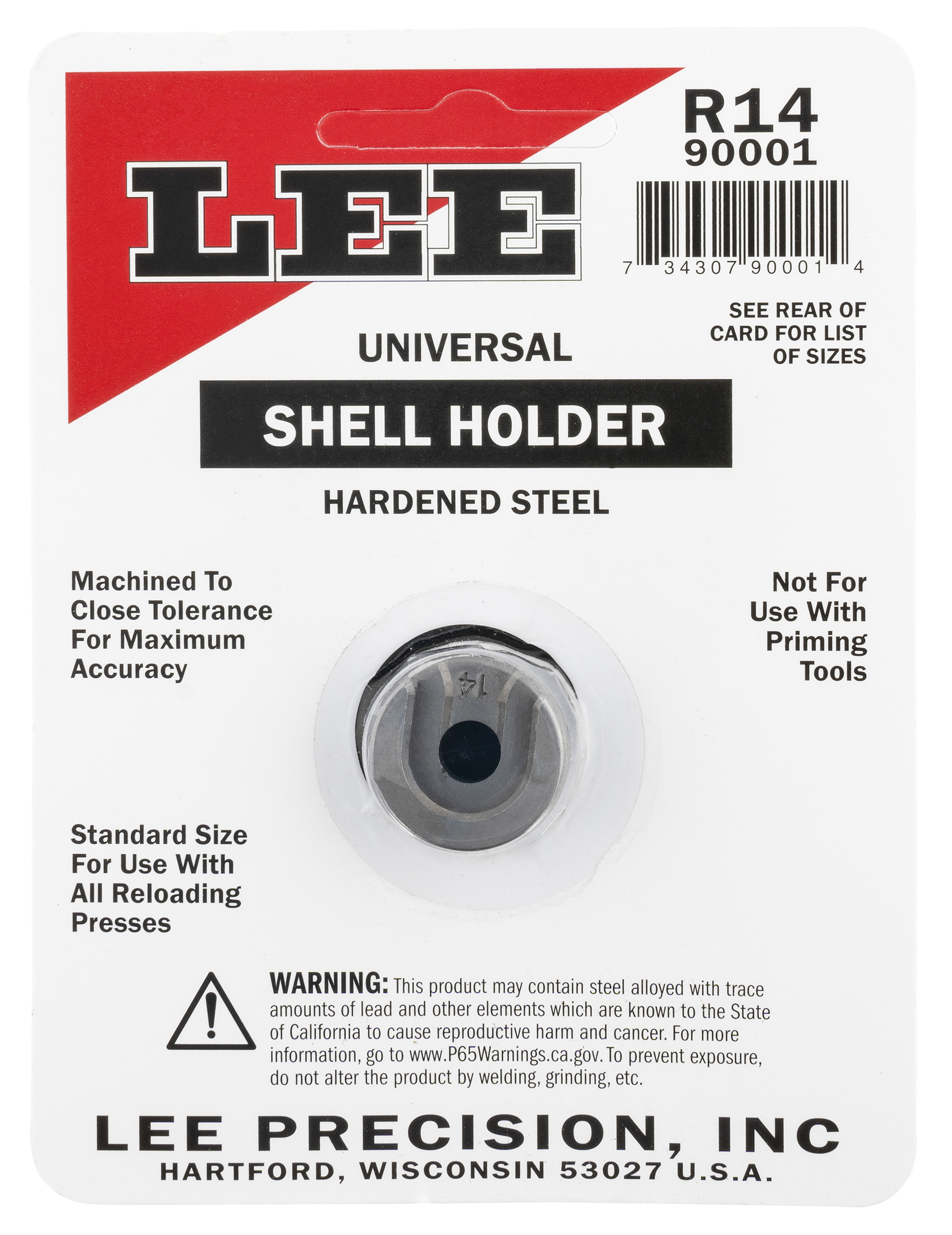 Lee Shell Holder Lee 90001 R14 Shell Holder