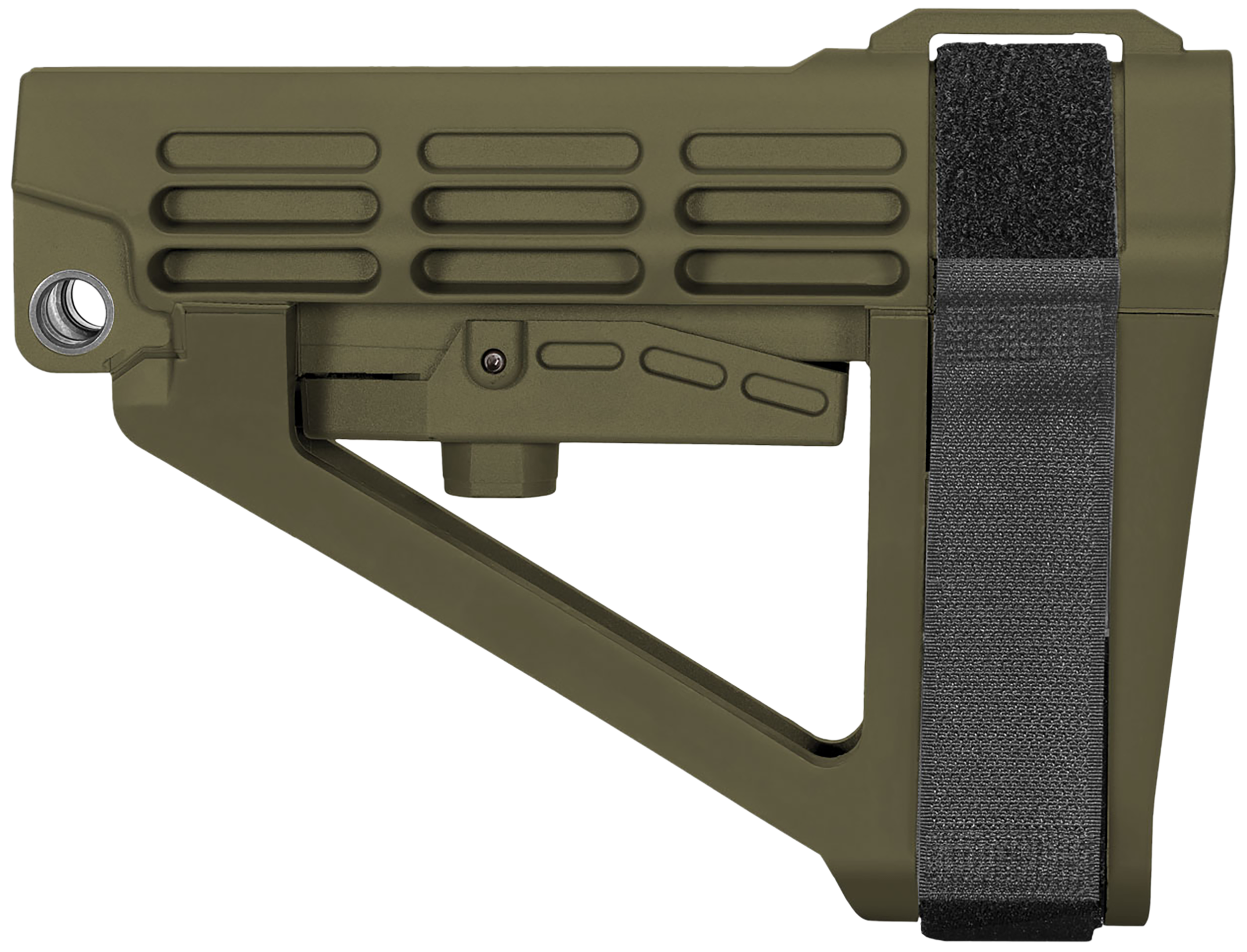 SB Tactical SBA4X-04-SB SBA4 Synthetic OD Green 5-Position Adjustable for AR-Platform
