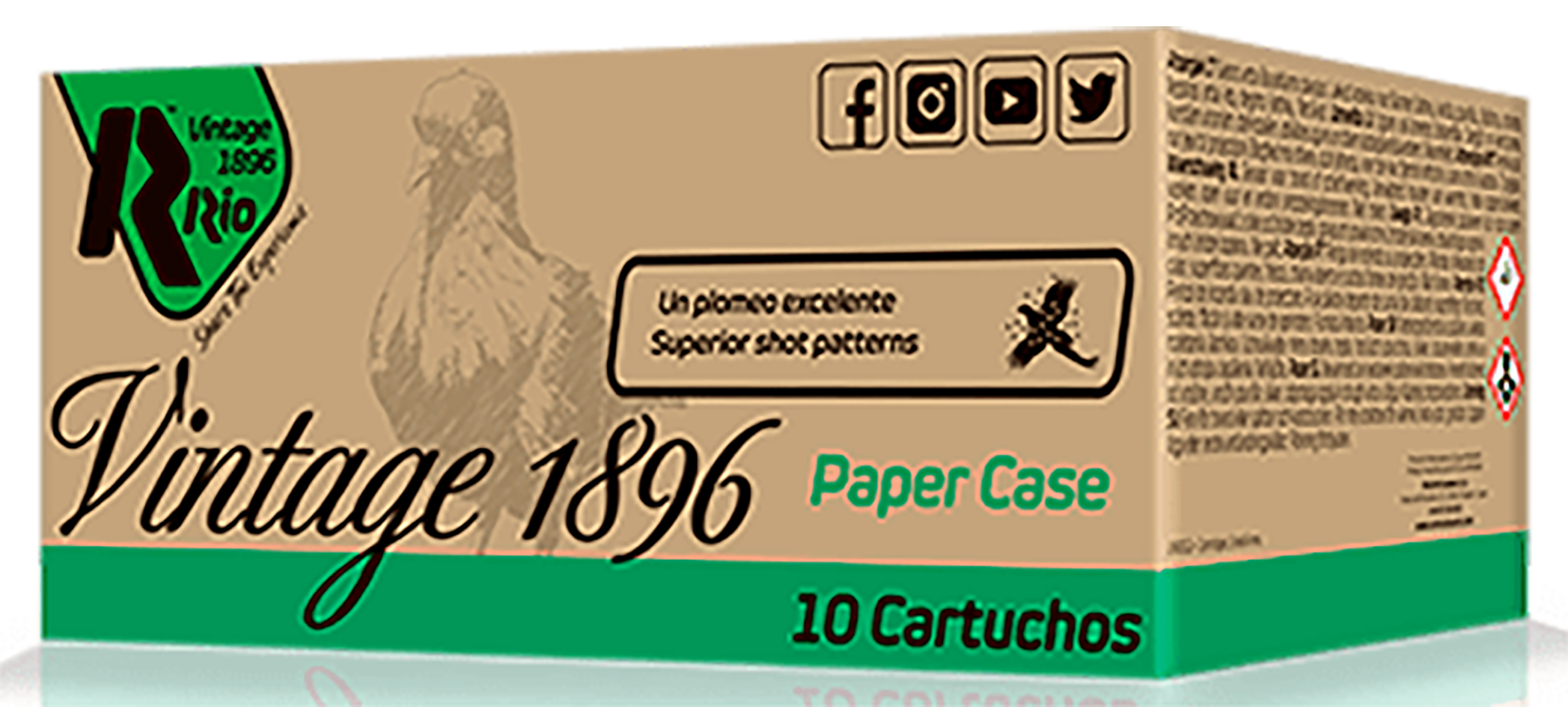 Rio Ammunition Vintage 1896 Rio Vp36fhv8 Vintage 1896 Ppr 12 2.75 8 10/25